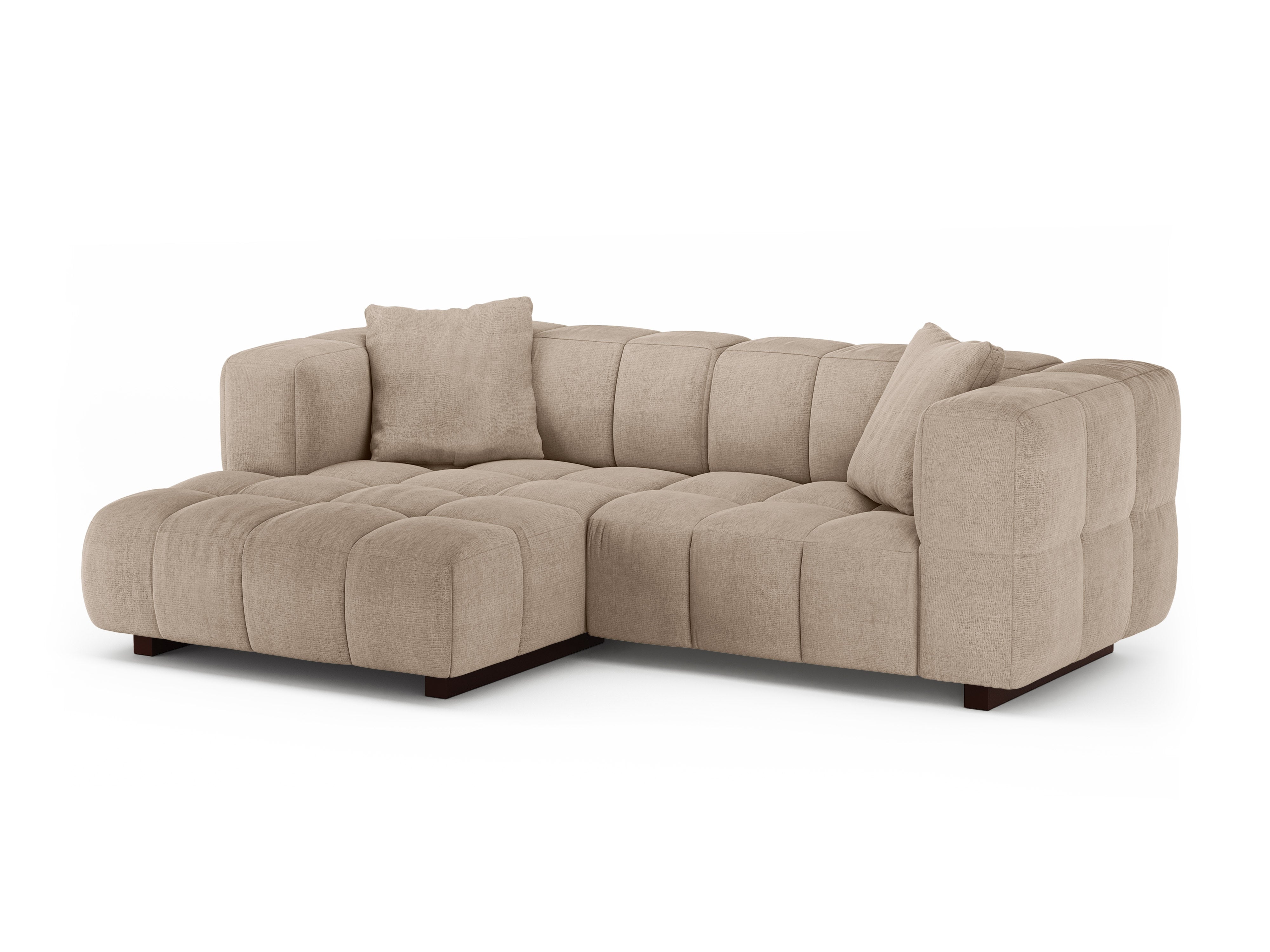 Left-sided corner sofa bed PUMA sand