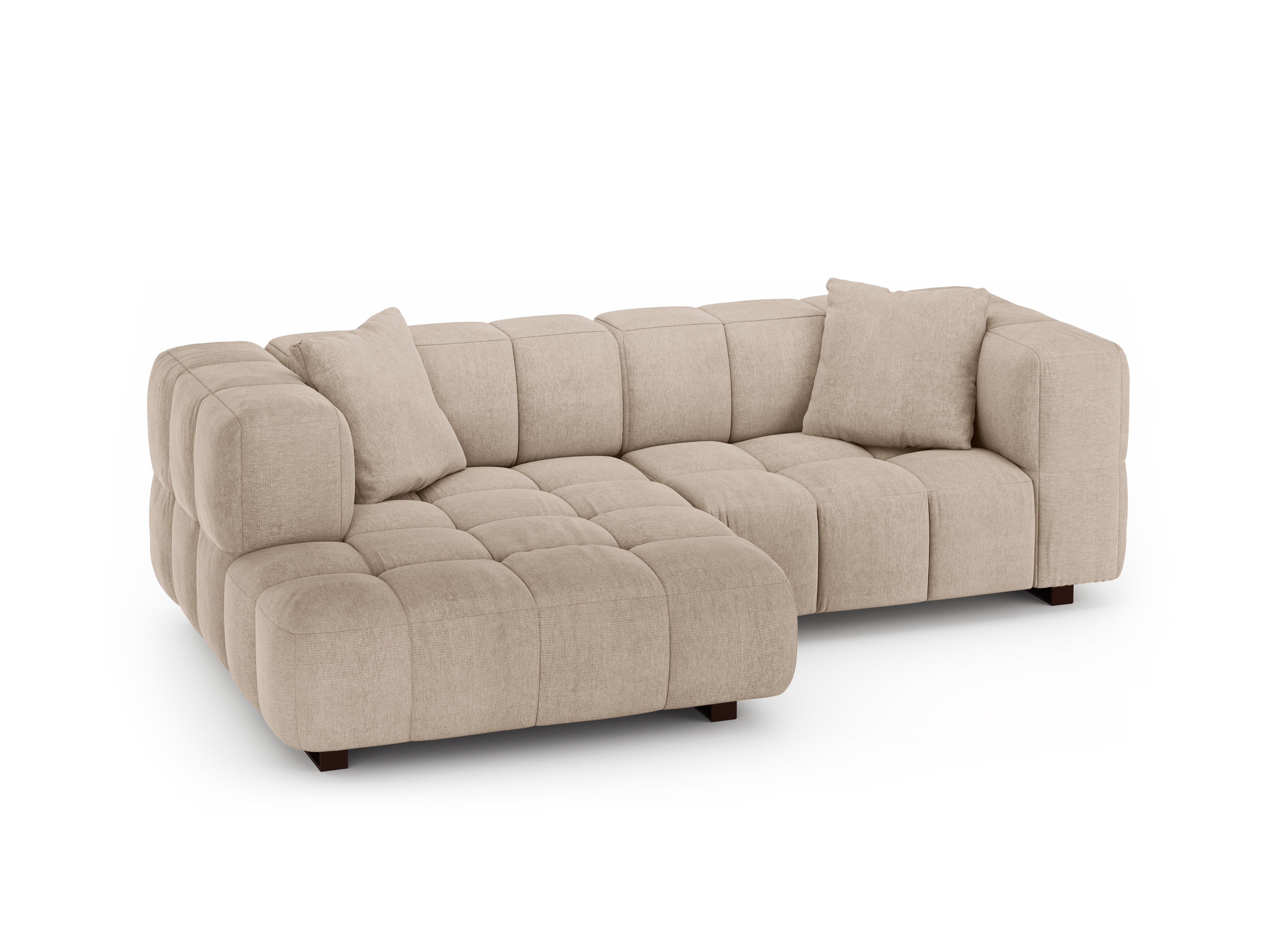 Left-sided corner sofa bed PUMA sand