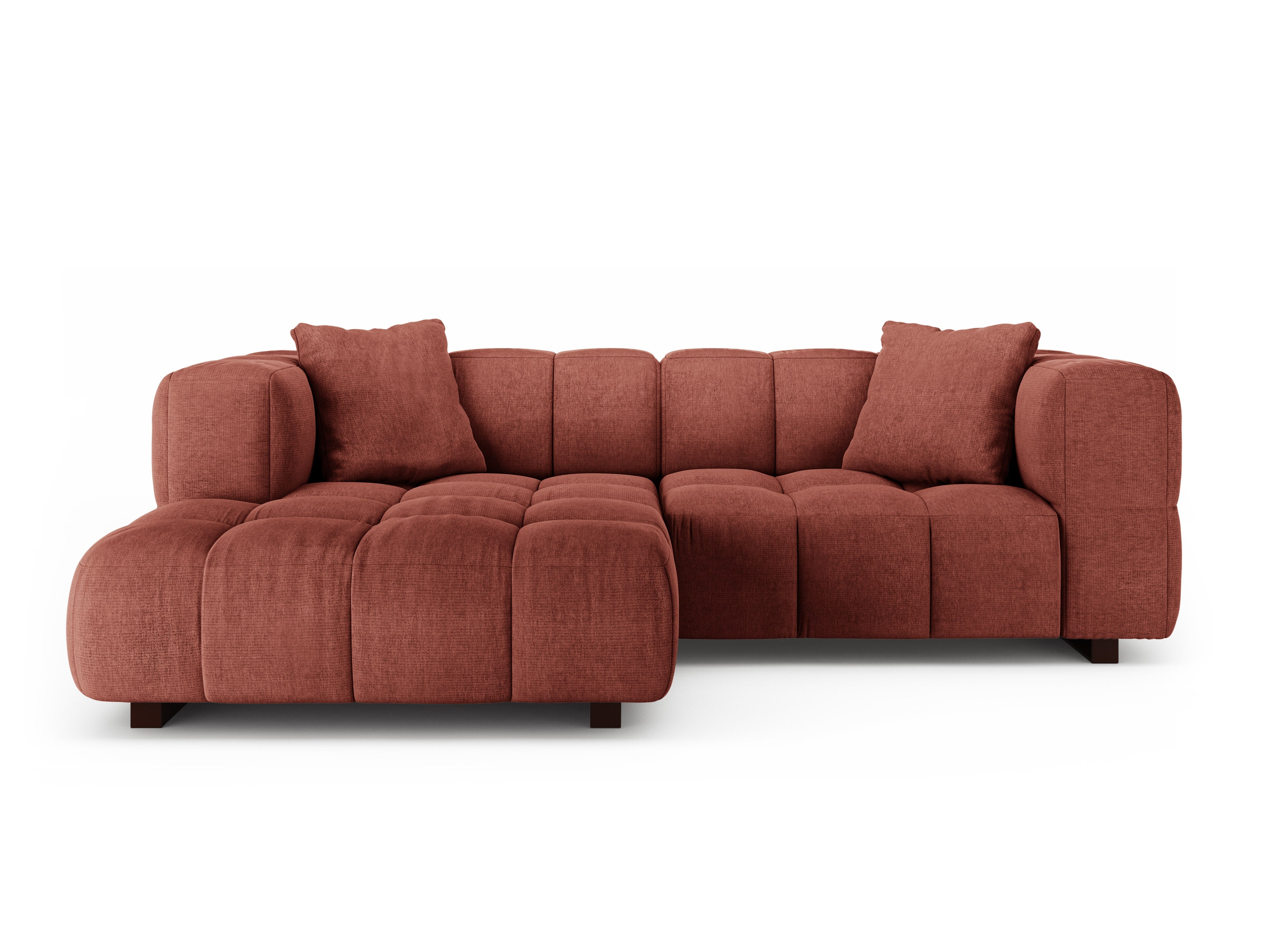 Ecksofa links mit Schlaffunktion PUMA koralle