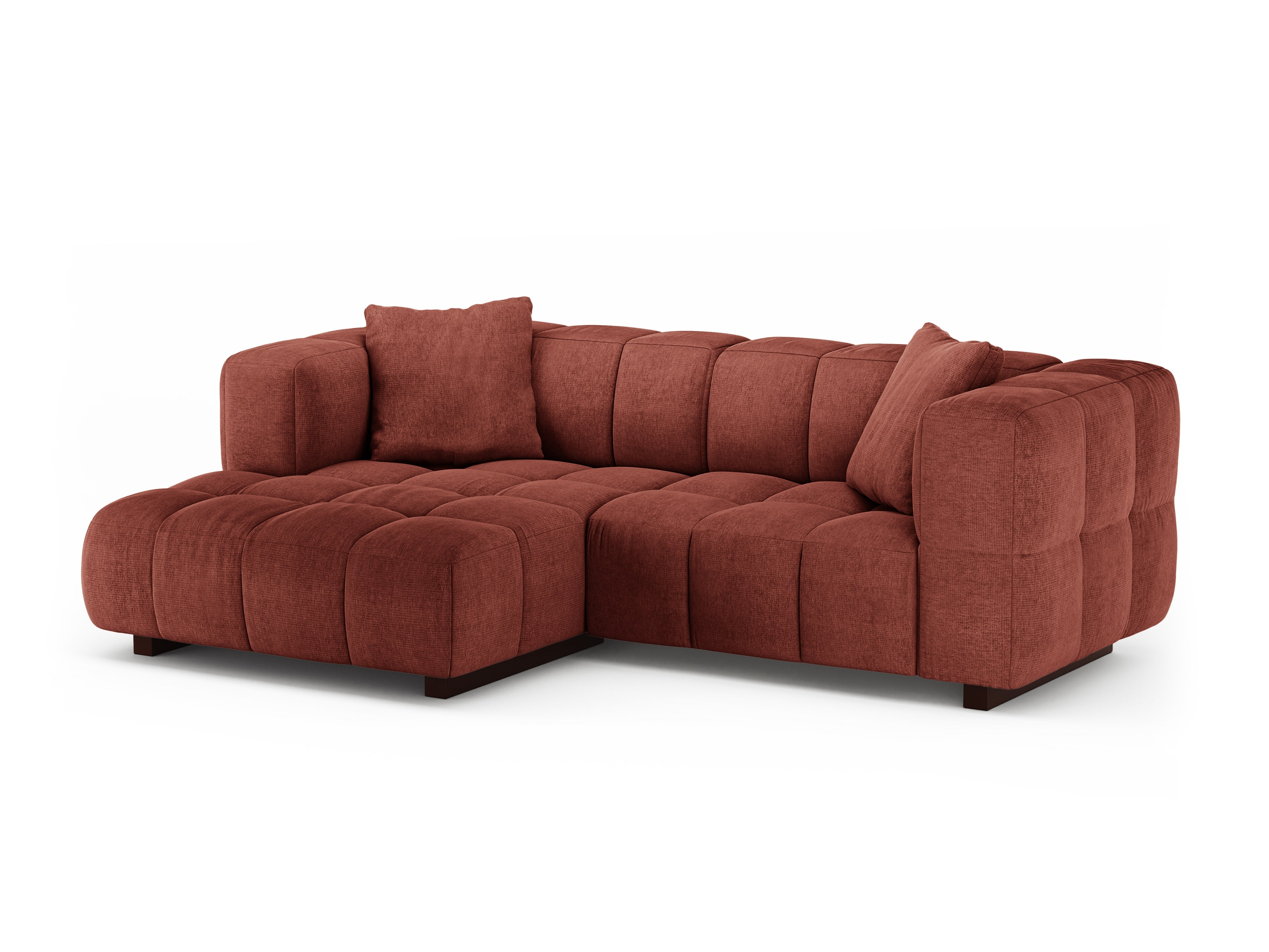 Ecksofa links mit Schlaffunktion PUMA koralle