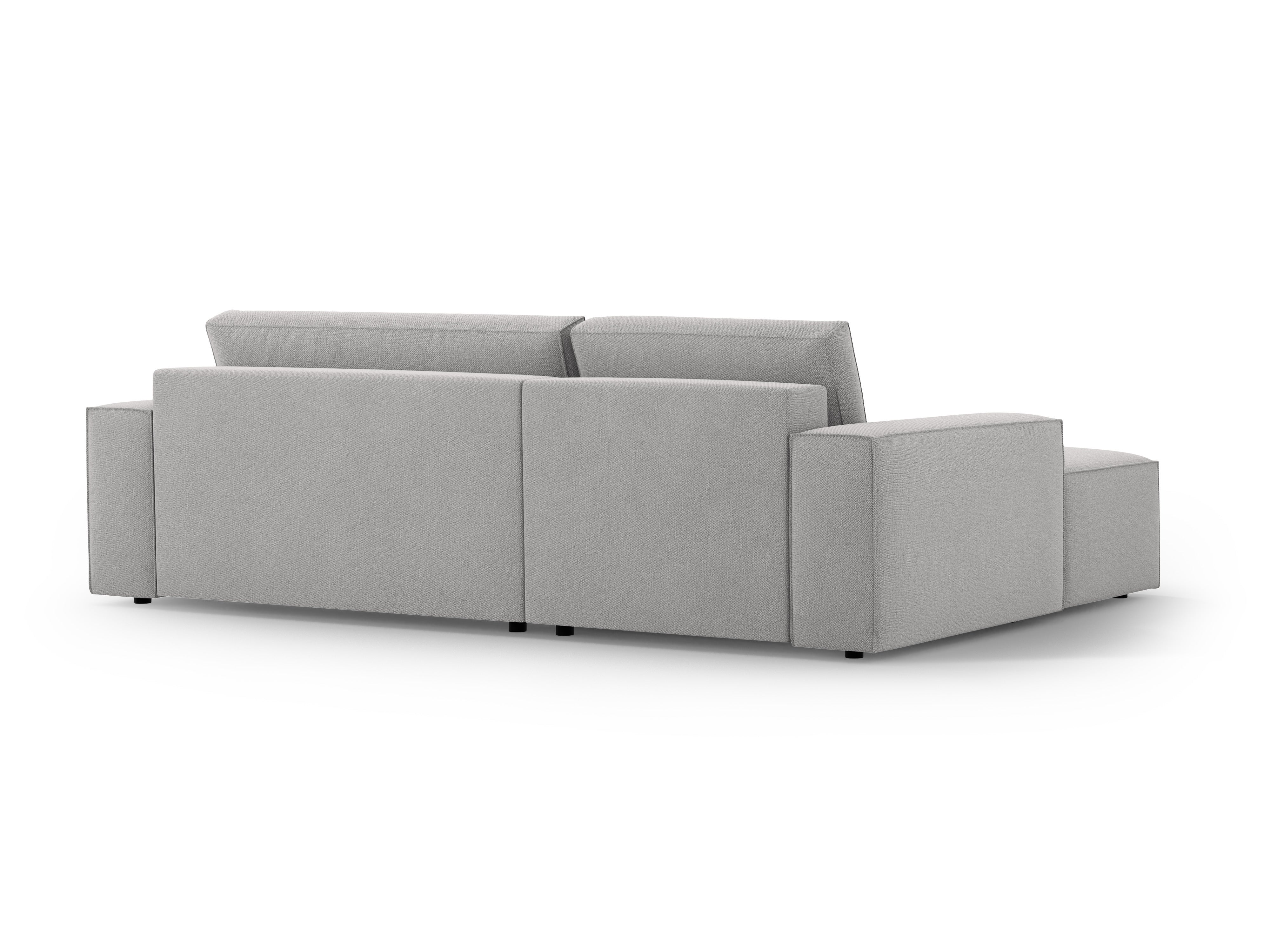 Left-facing corner sofa bed JODIE light gray