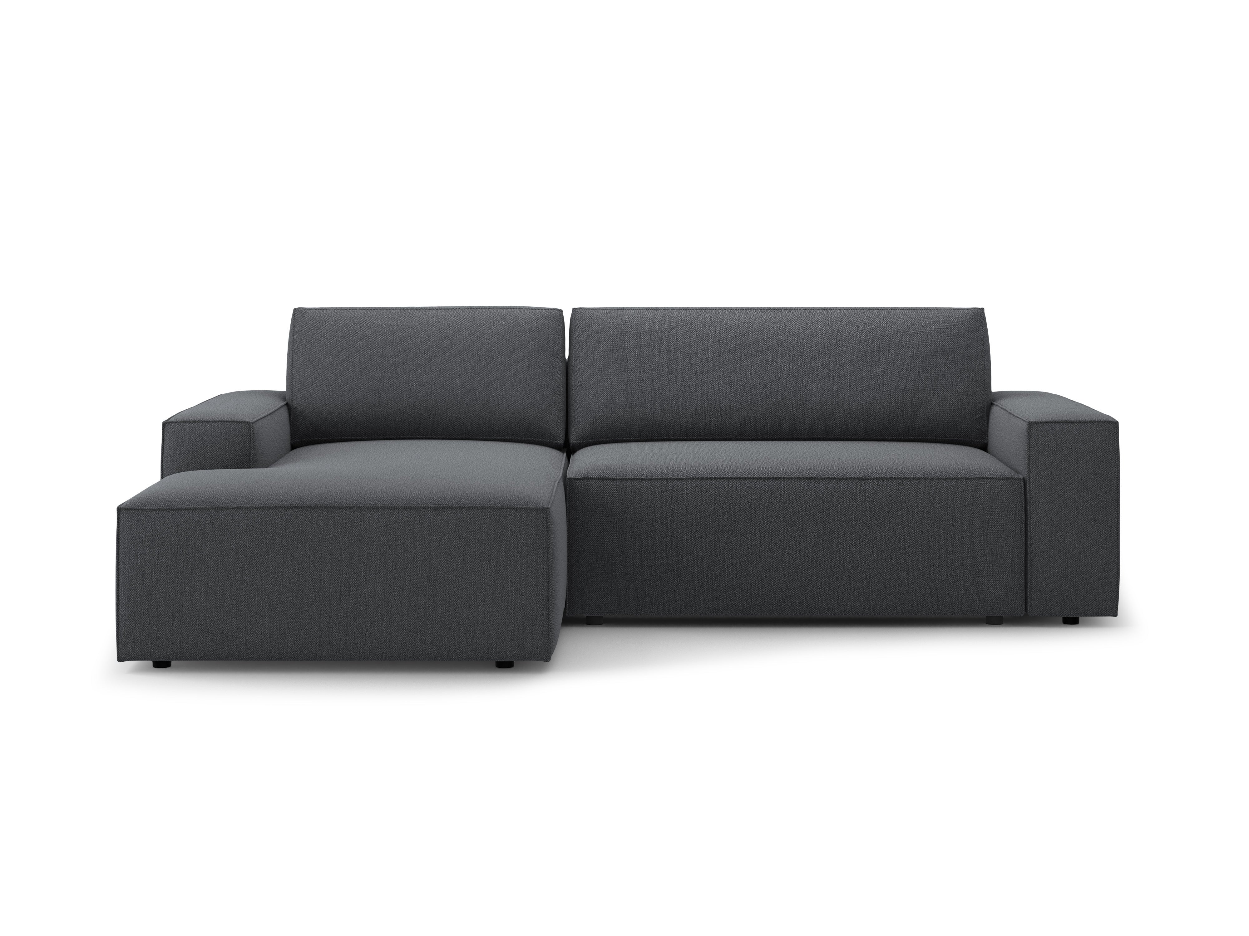Left-facing corner sofa bed JODIE dark gray