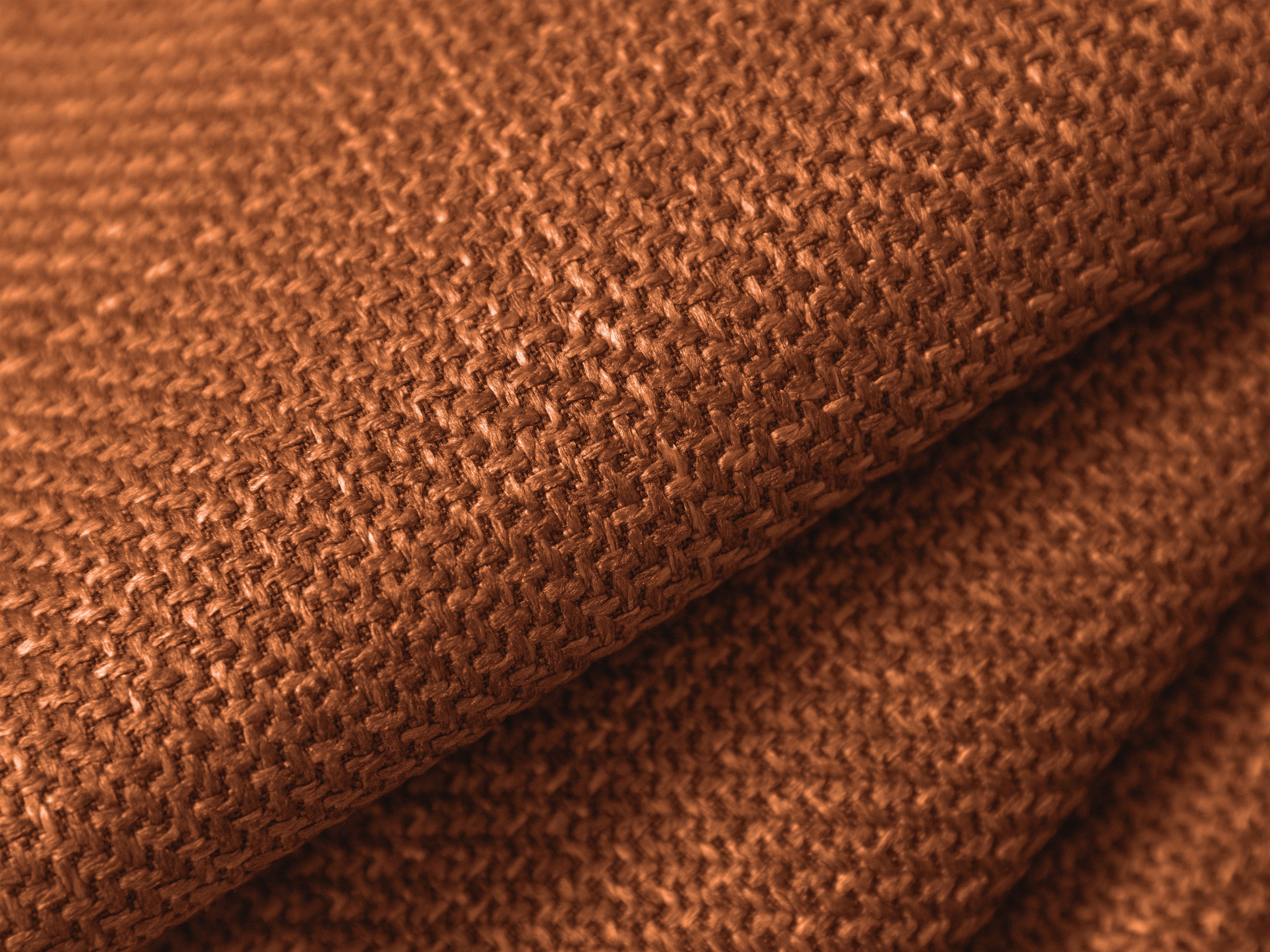 Left-sided corner sofa for 4 people with sleeping function GLORIA brick chenille