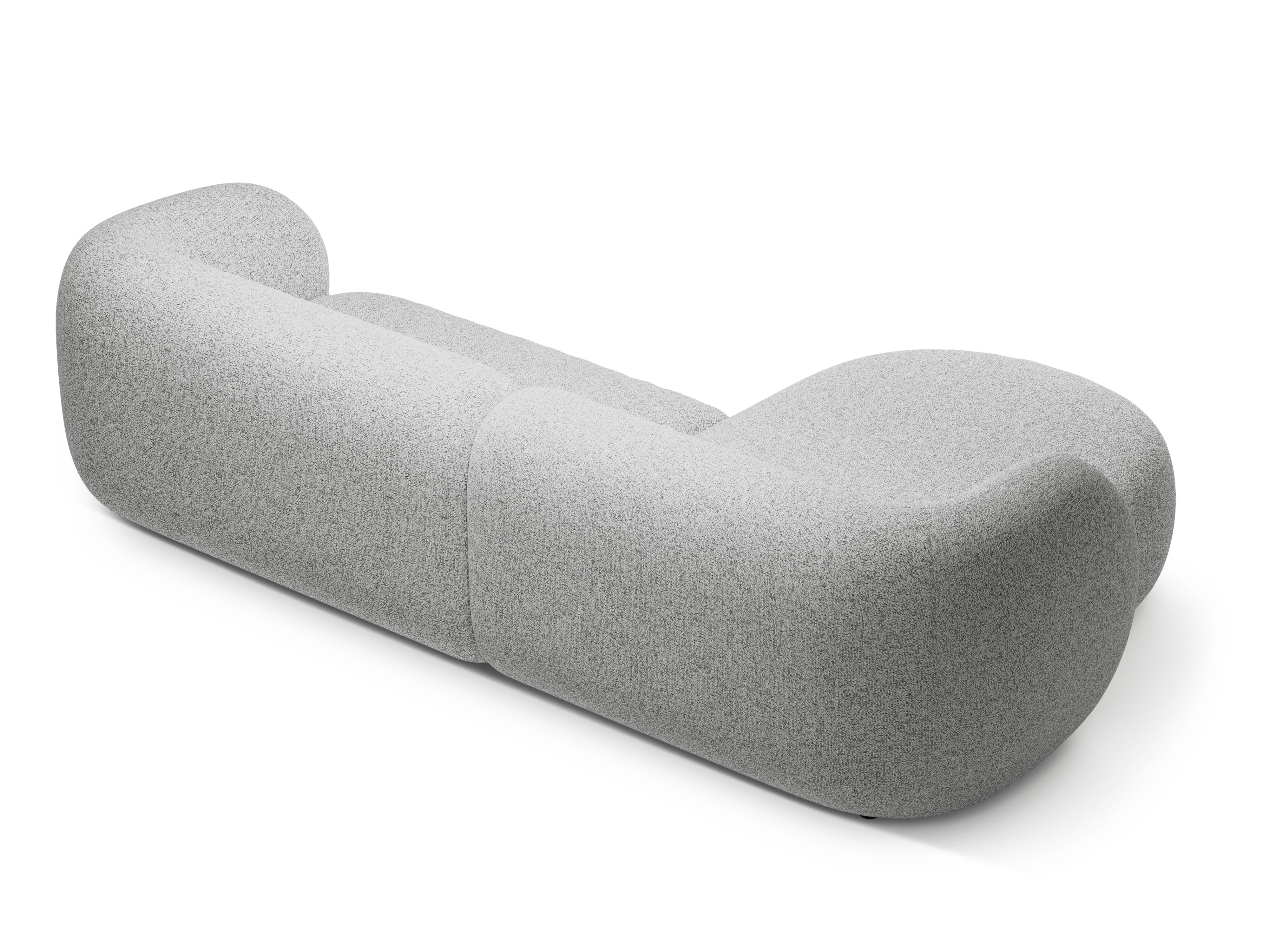 Left-facing 3-seater sofa KATE light gray mélange