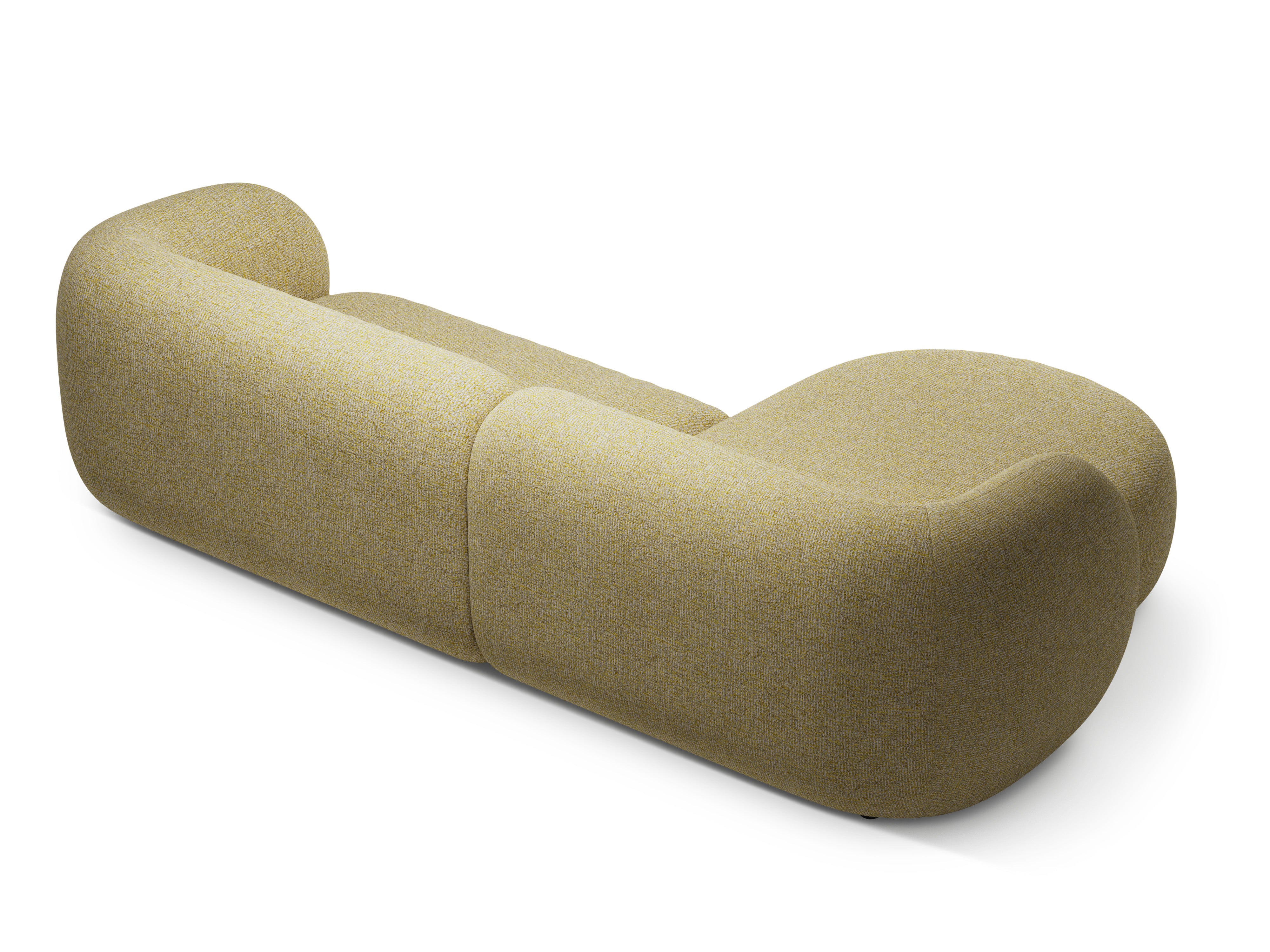 Linksseitiges 3-Sitzer-Sofa KATE in gelbem Melange