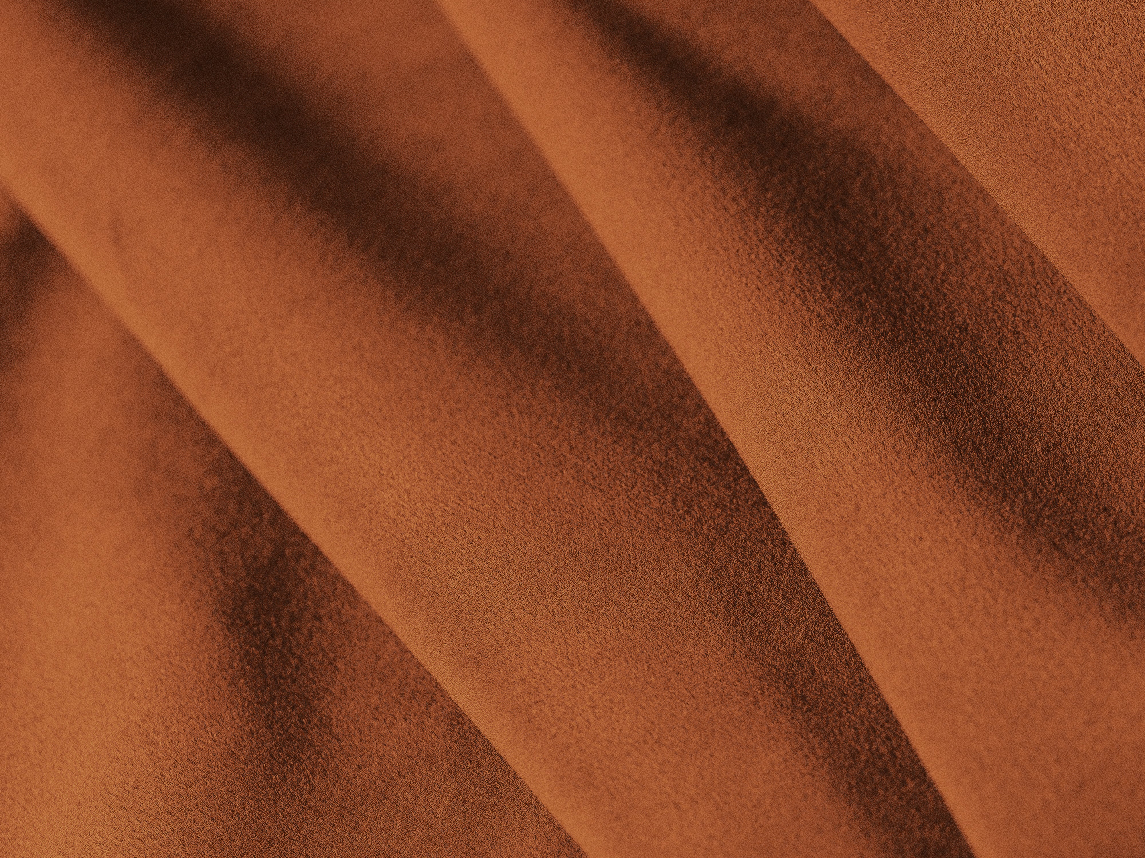 Samt-Ecksofa linksseitig für 4 Personen KATE terracotta