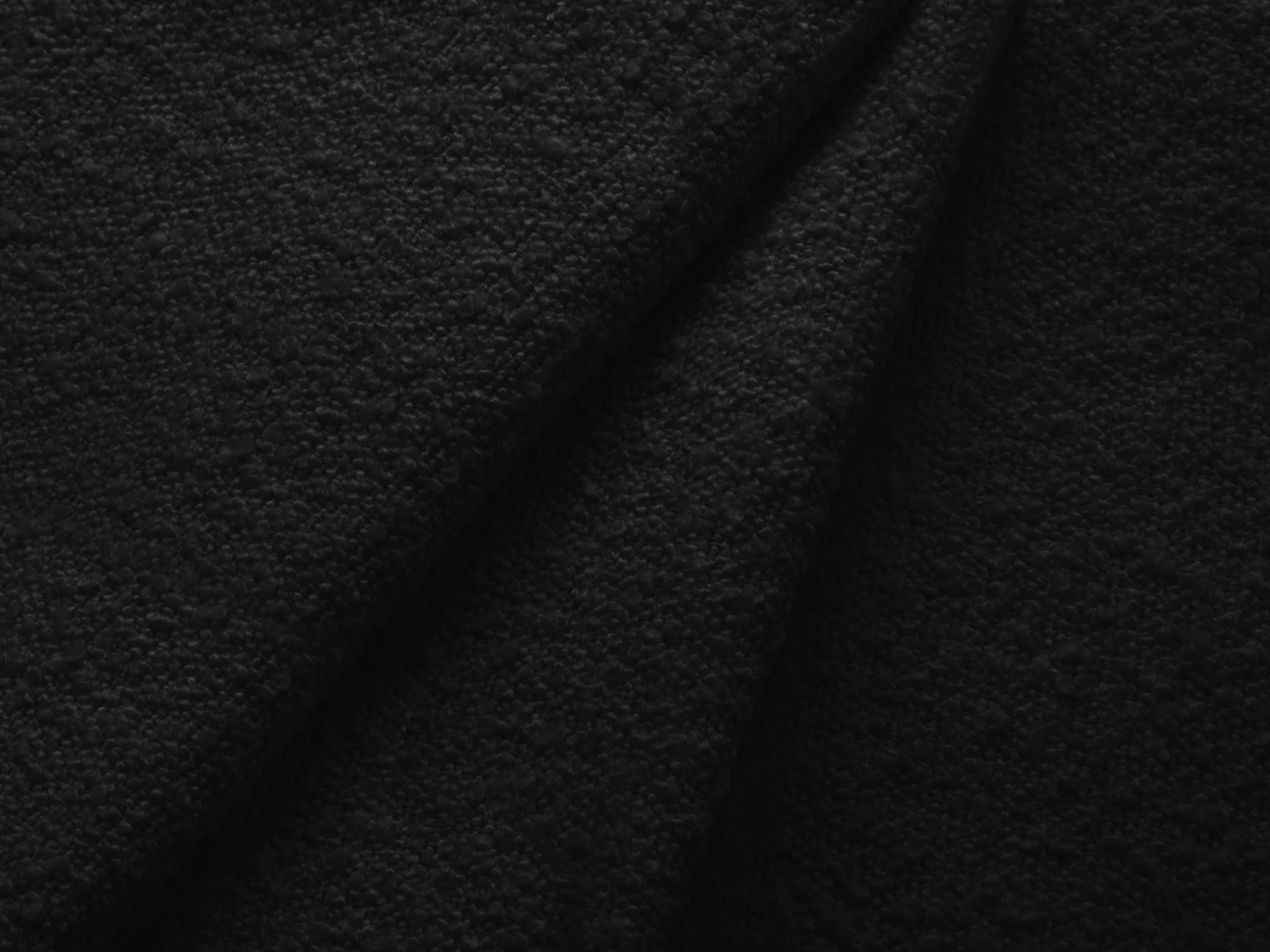 Linksseitige 2-Sitzer-Eckcouch KATE schwarzes Boucle