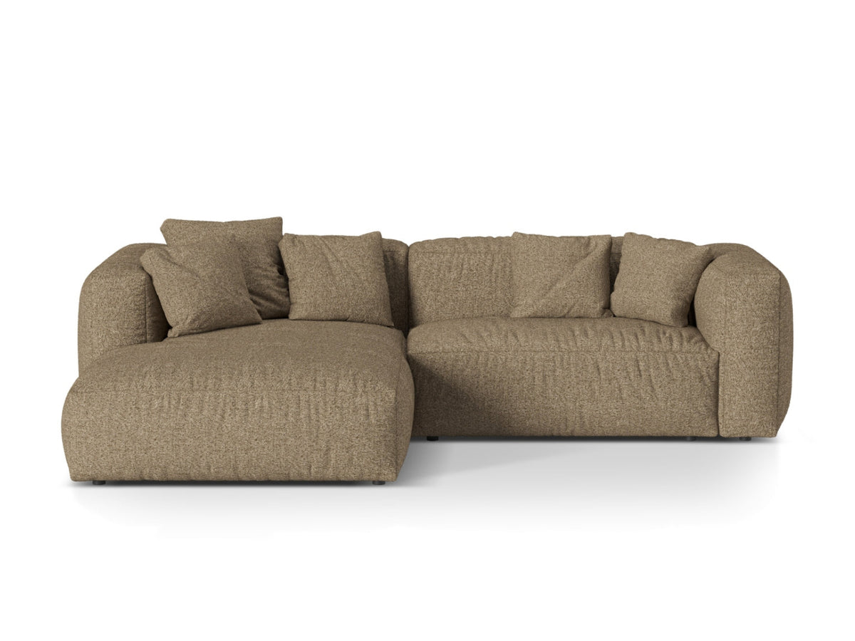 Narożnik lewostronny 2-osobowy MARTINA cappuccino boucle – Micadoni