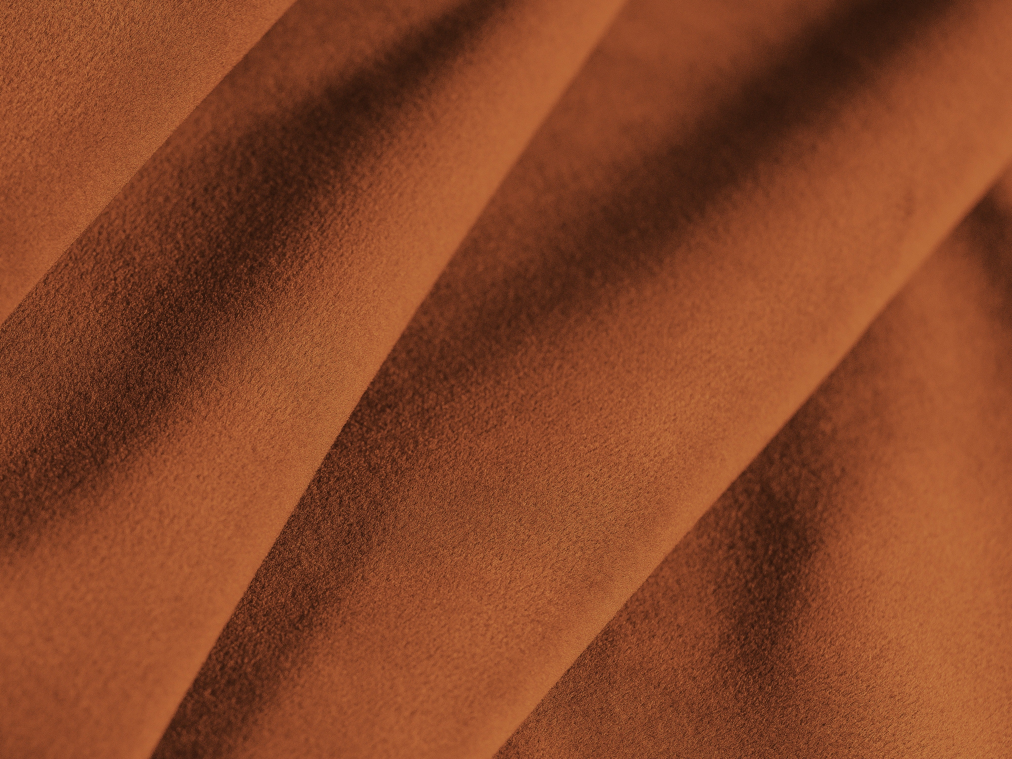 Right-facing velvet corner sofa for 2 KATE terracotta