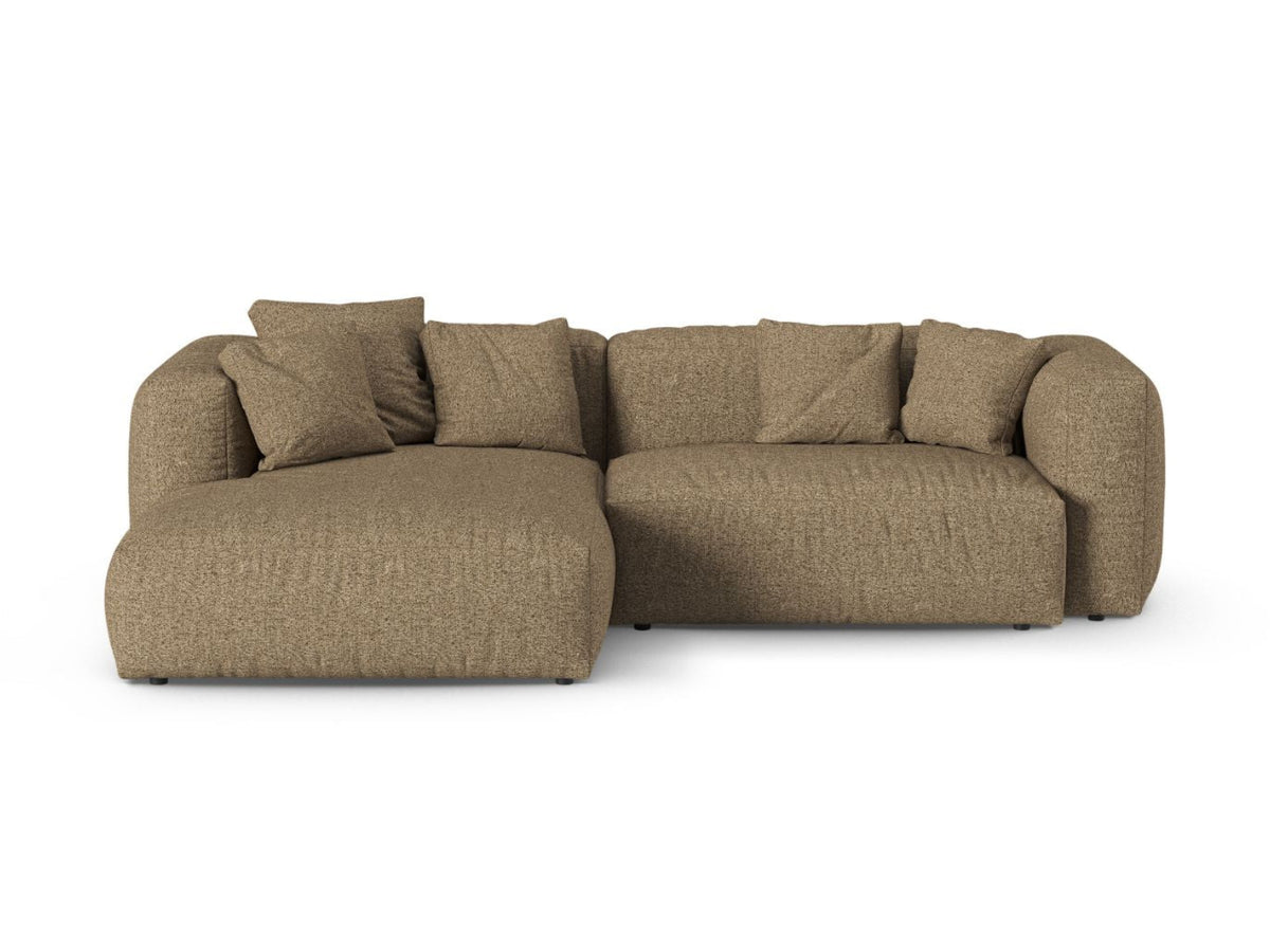 Narożnik lewostronny 2-osobowy XL MARTINA cappuccino boucle – Micadoni