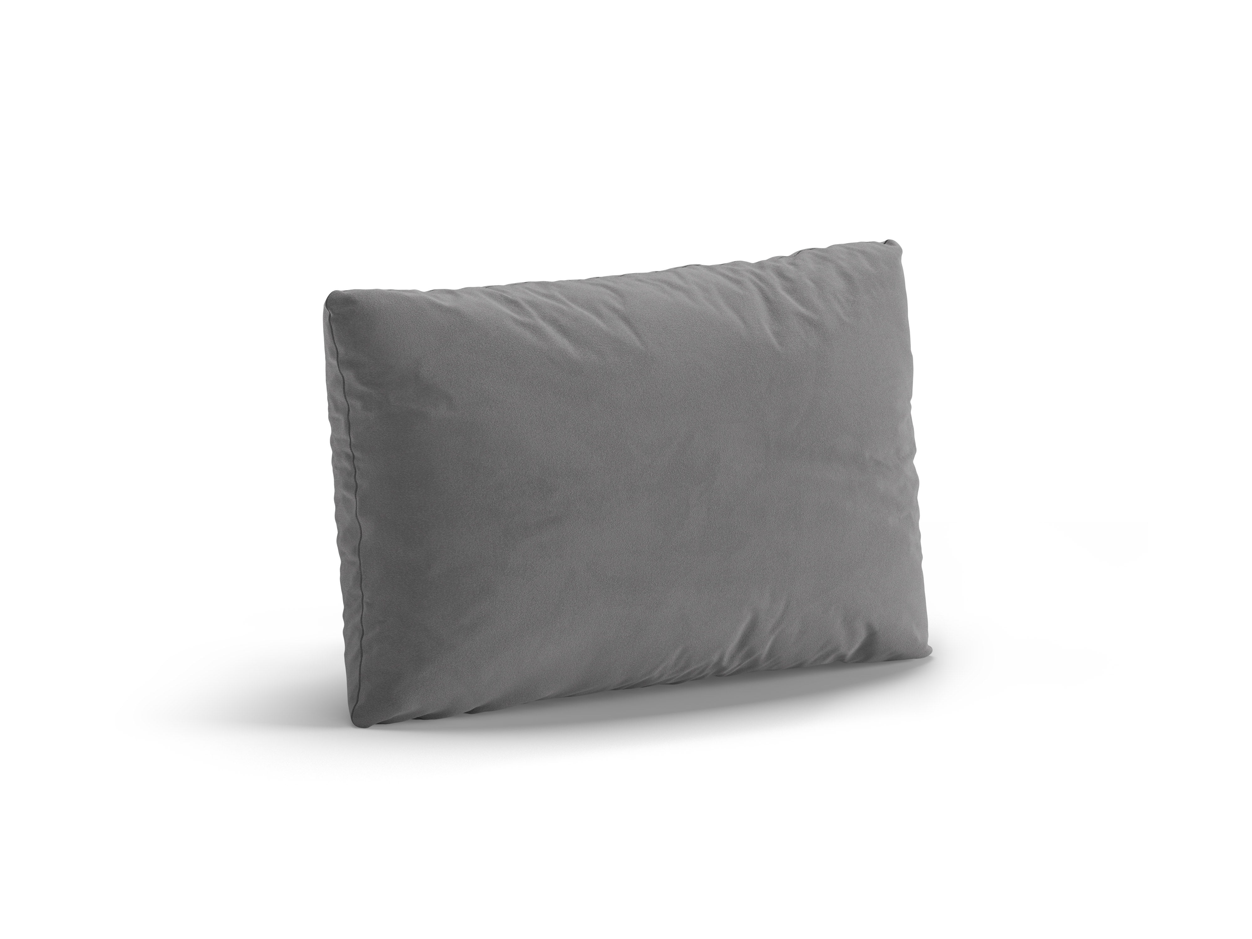 Velvet Cushion POPPY Light Gray