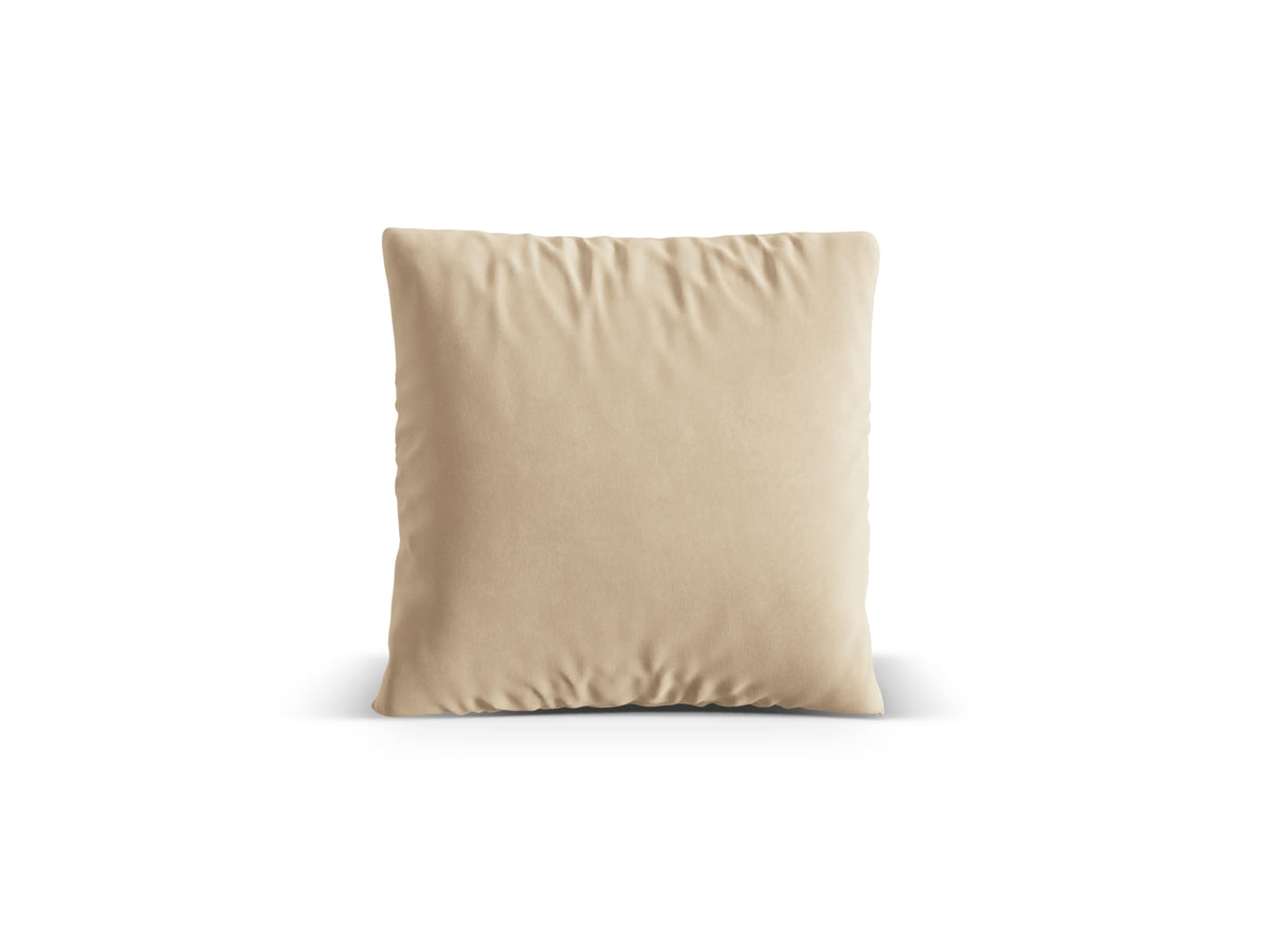 Poduszka aksamitna dekoracyjna NURIA nude – 50x50 cm