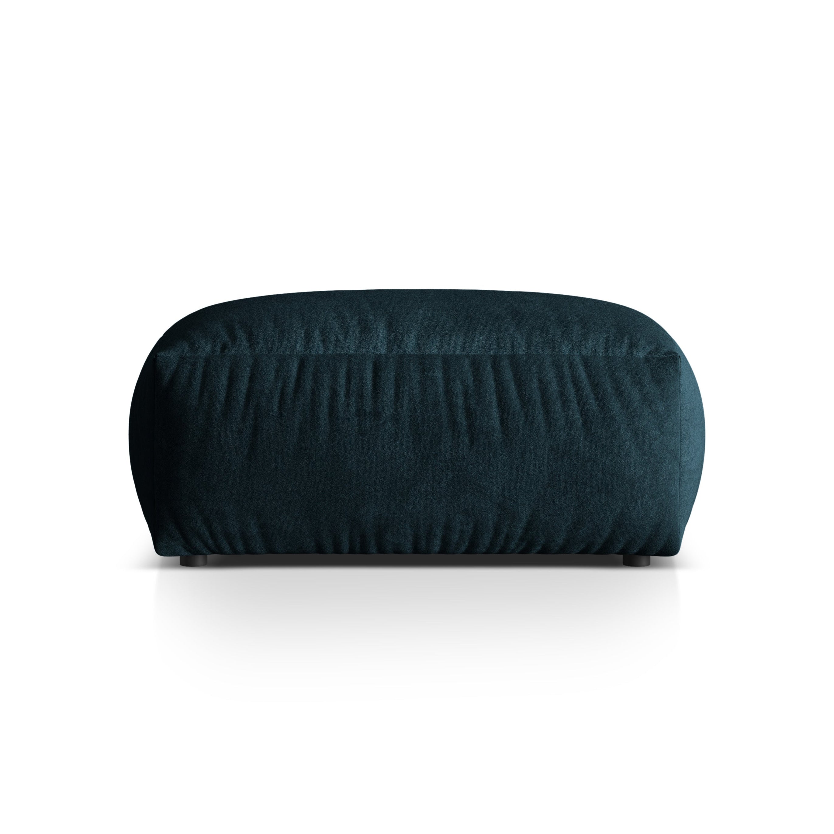 Martina velvet pouf navy blue Petrol