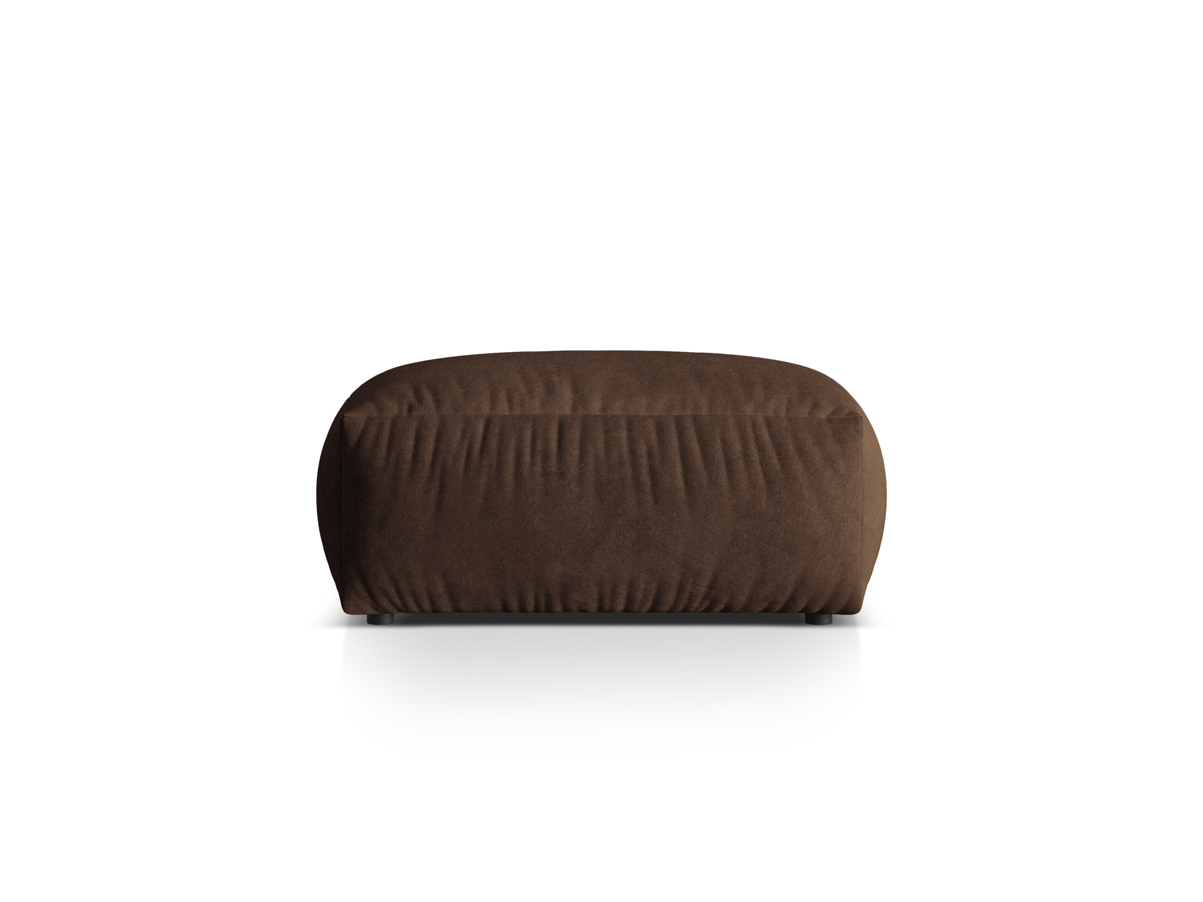 Samtpouf MARTINA in Schokoladenfarbe