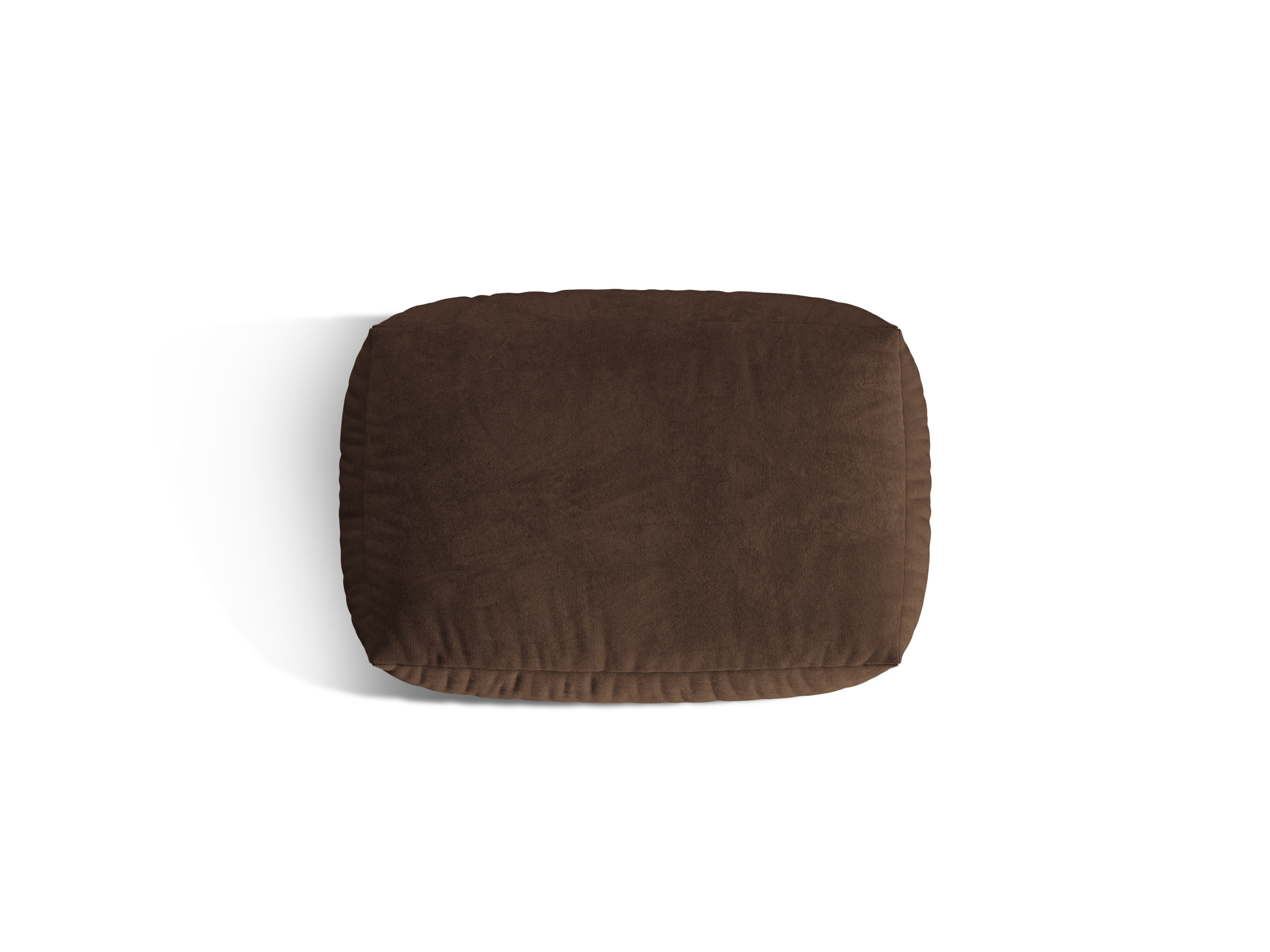 Samtpouf MARTINA in Schokoladenfarbe
