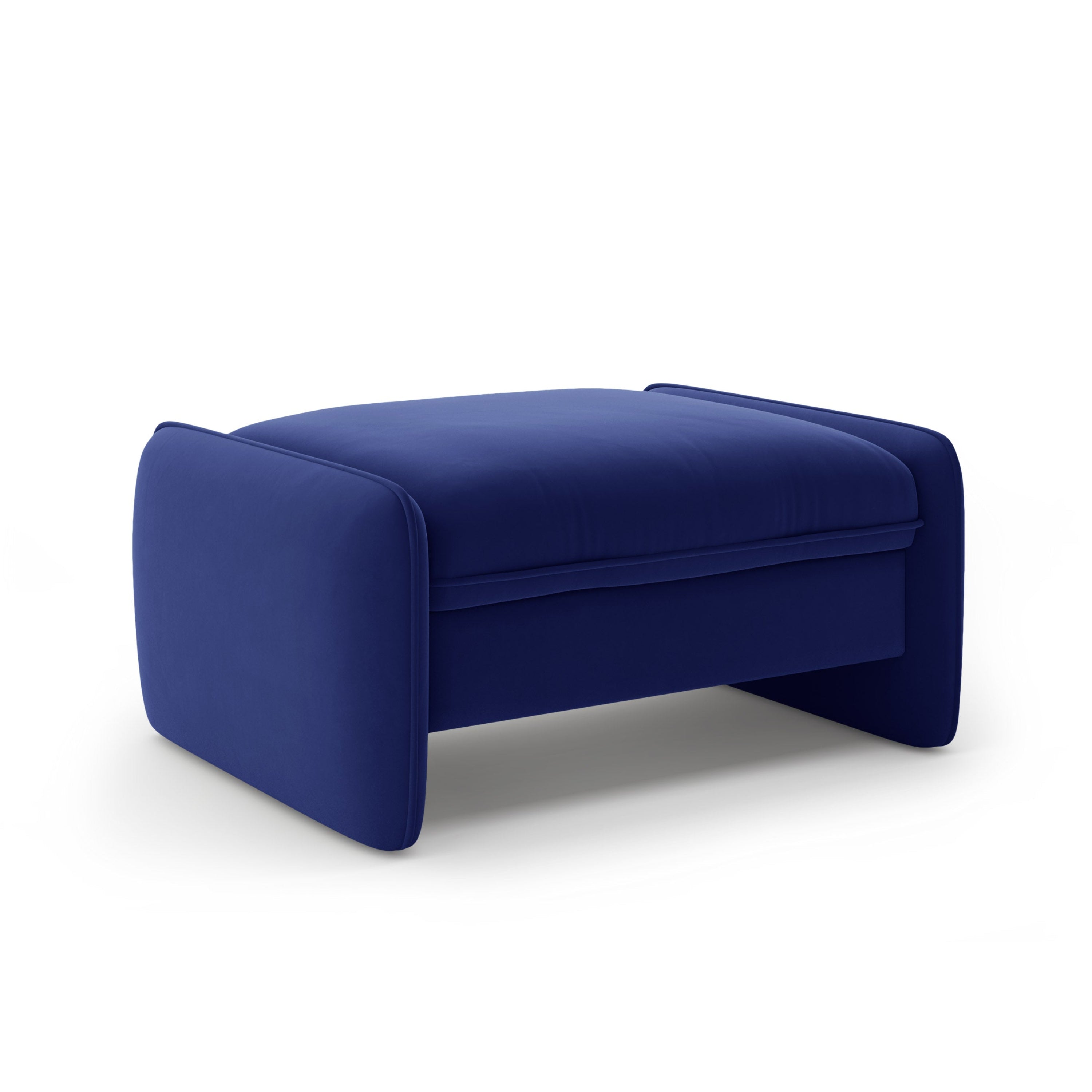 Samtpouf GEORGIA in Kobaltblau