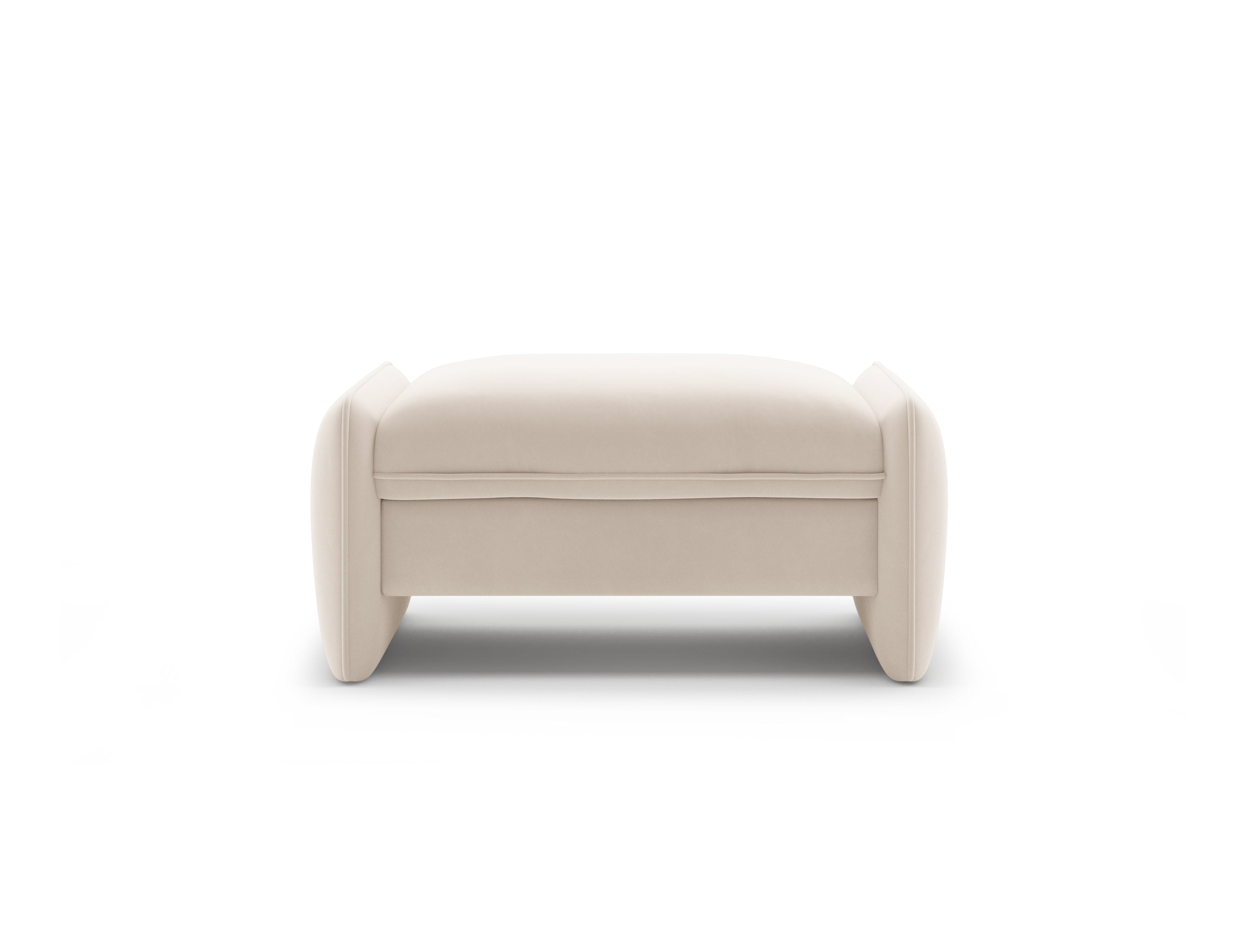 Samtpouf GEORGIA in Hellbeige