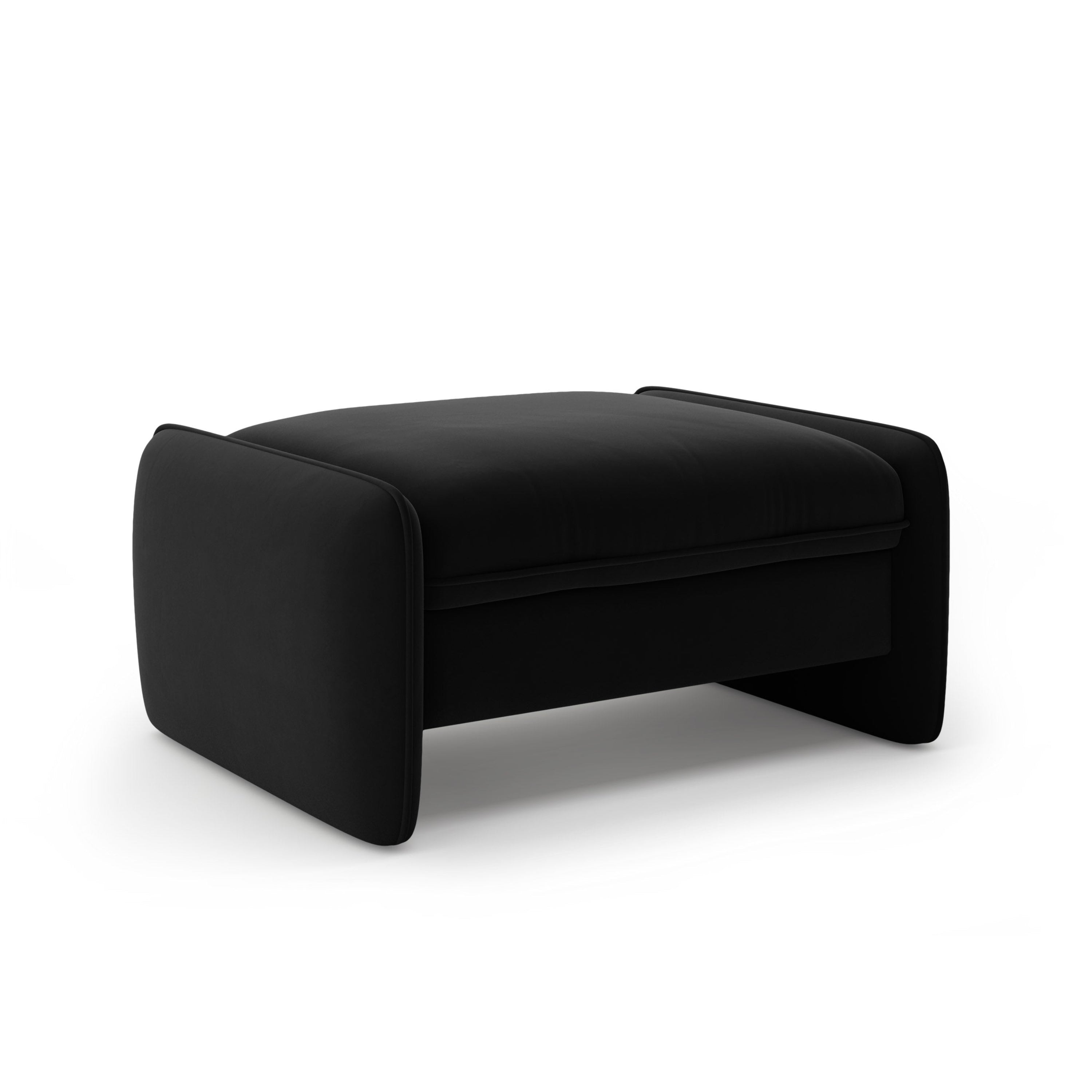 Samtpouf GEORGIA schwarz