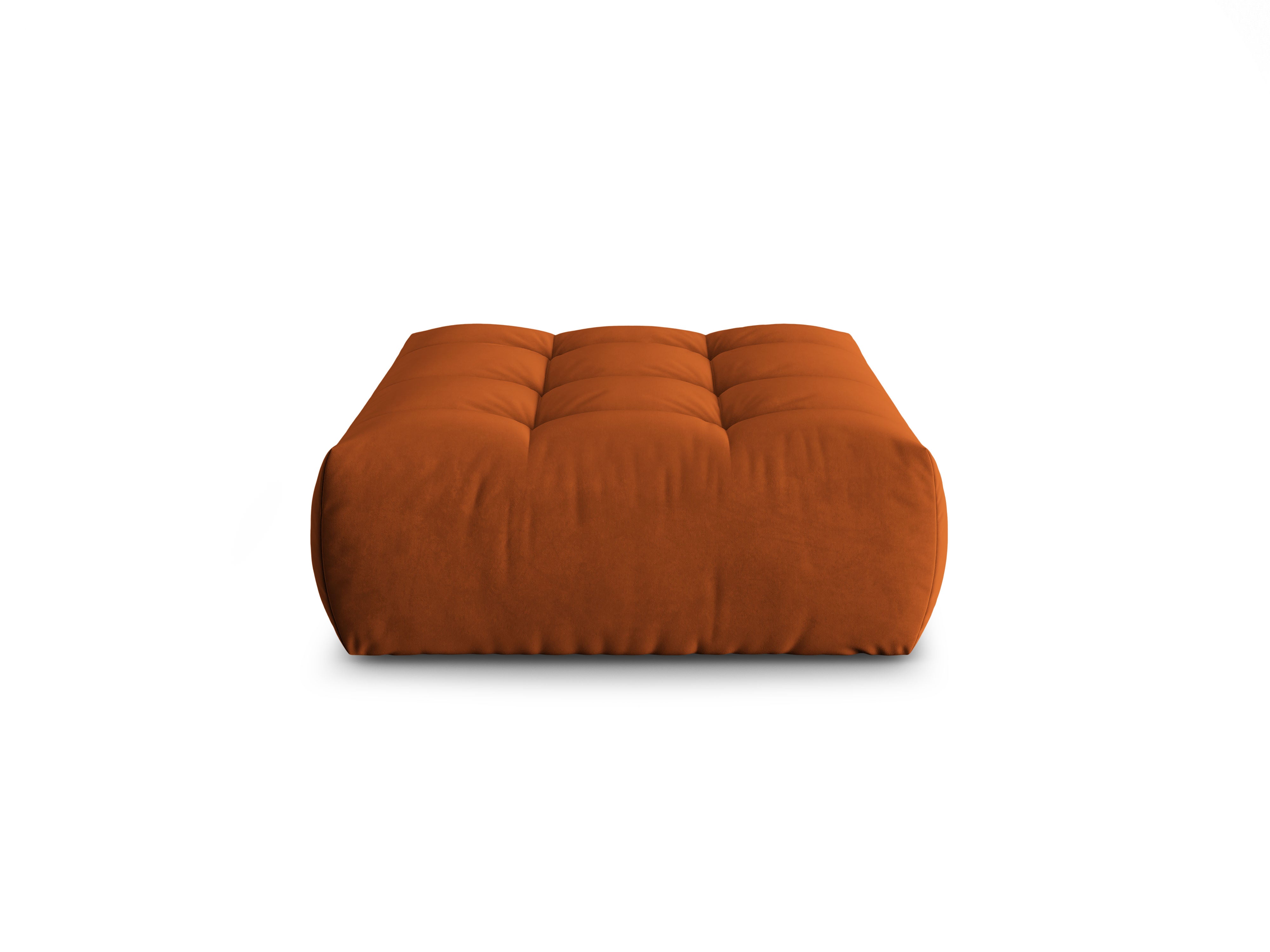 Velvet Pouf BLOOM terracotta