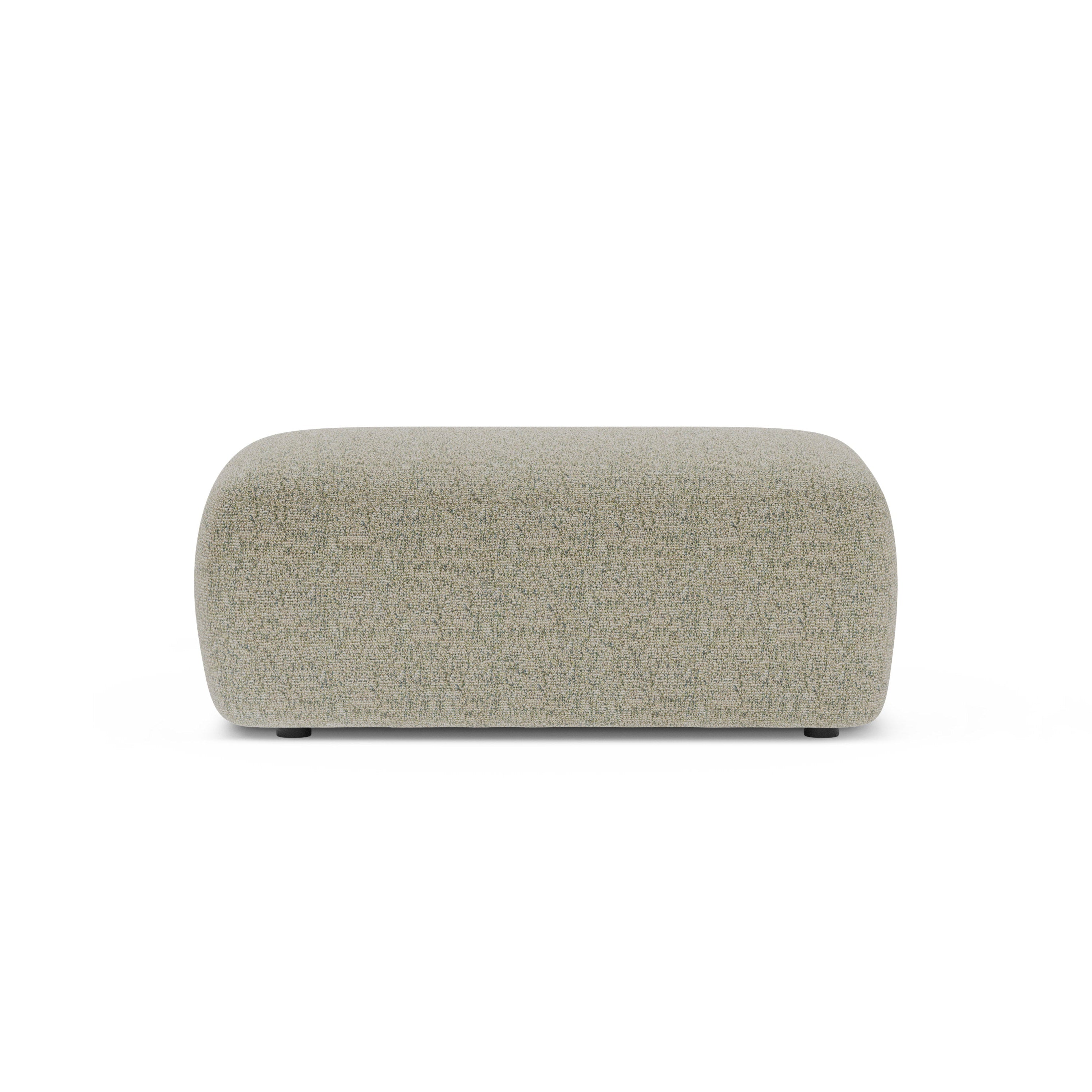 Rectangular Pouf KATE Light Green Melange