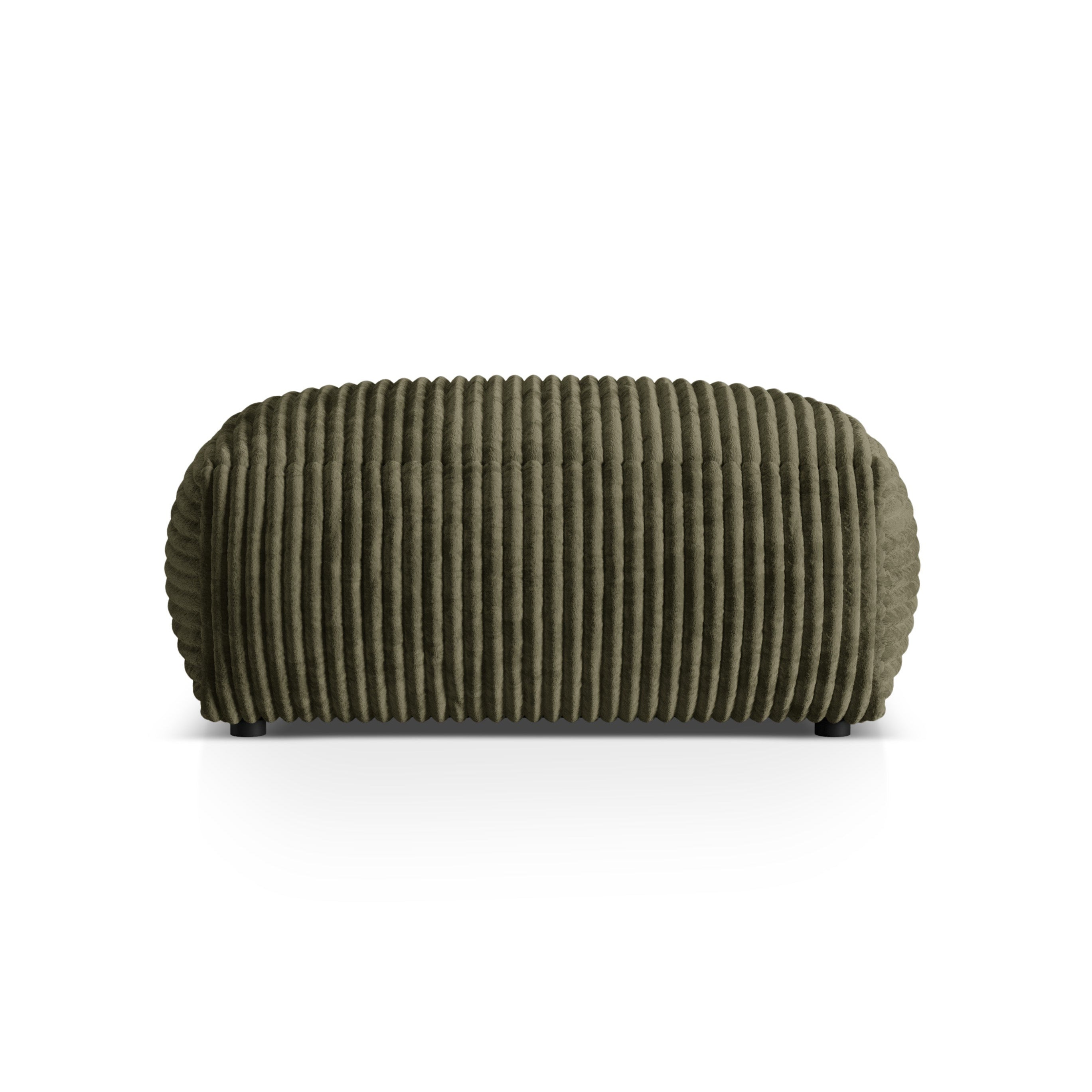Pouf martina green corduroy
