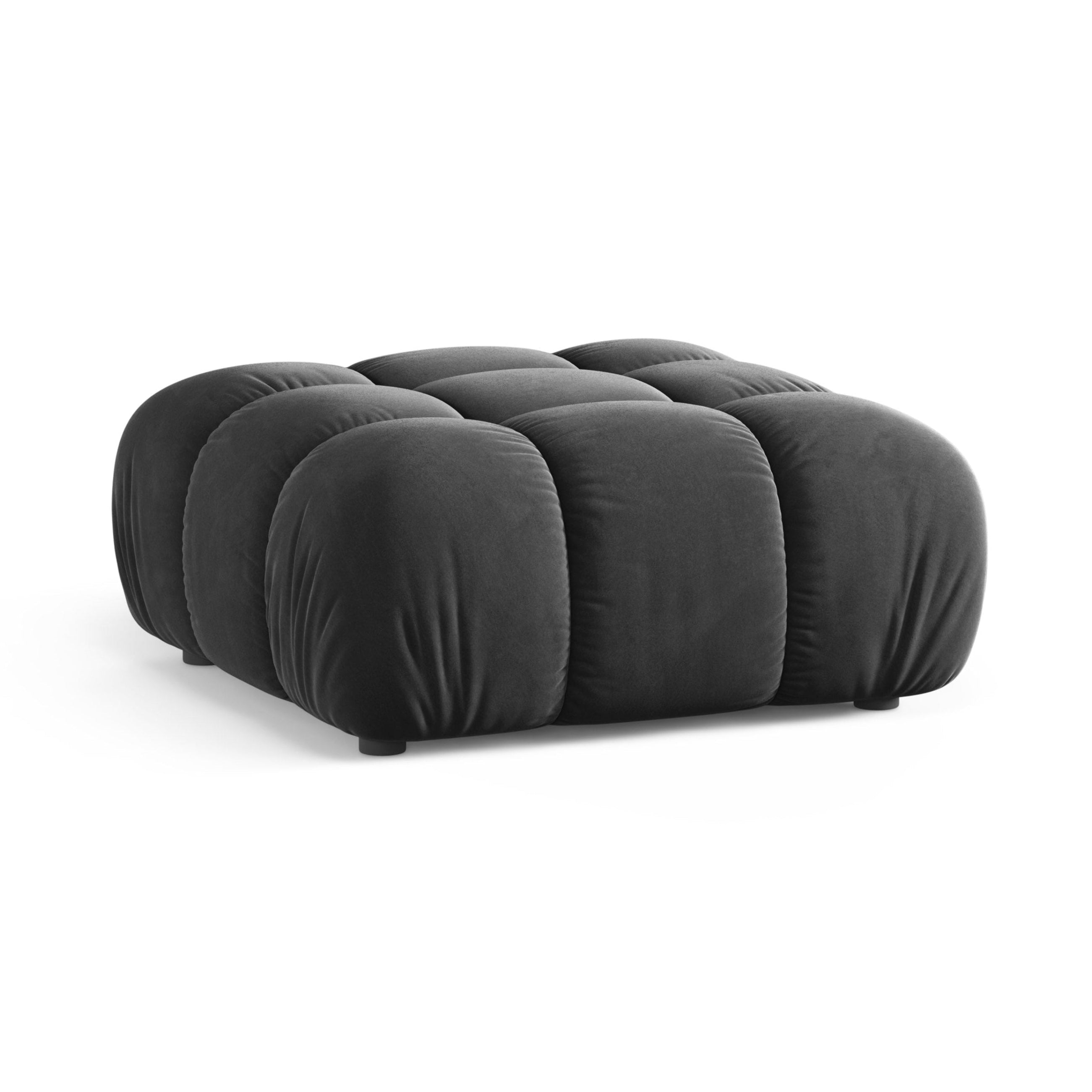 Puff / Modul BELLIS dunkelgrau Samt