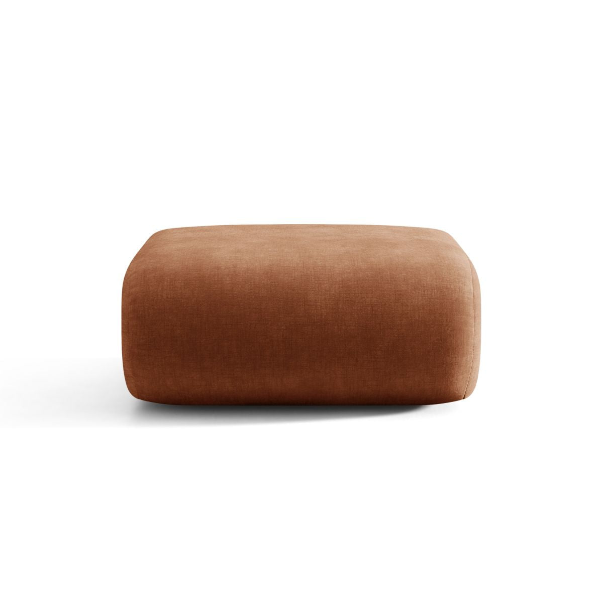 Puff NEO aus ziegelrotem Chenille
