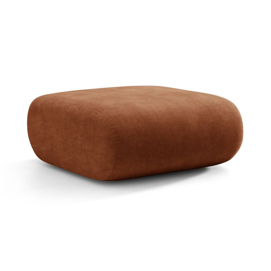 Puff NEO aus ziegelrotem Chenille