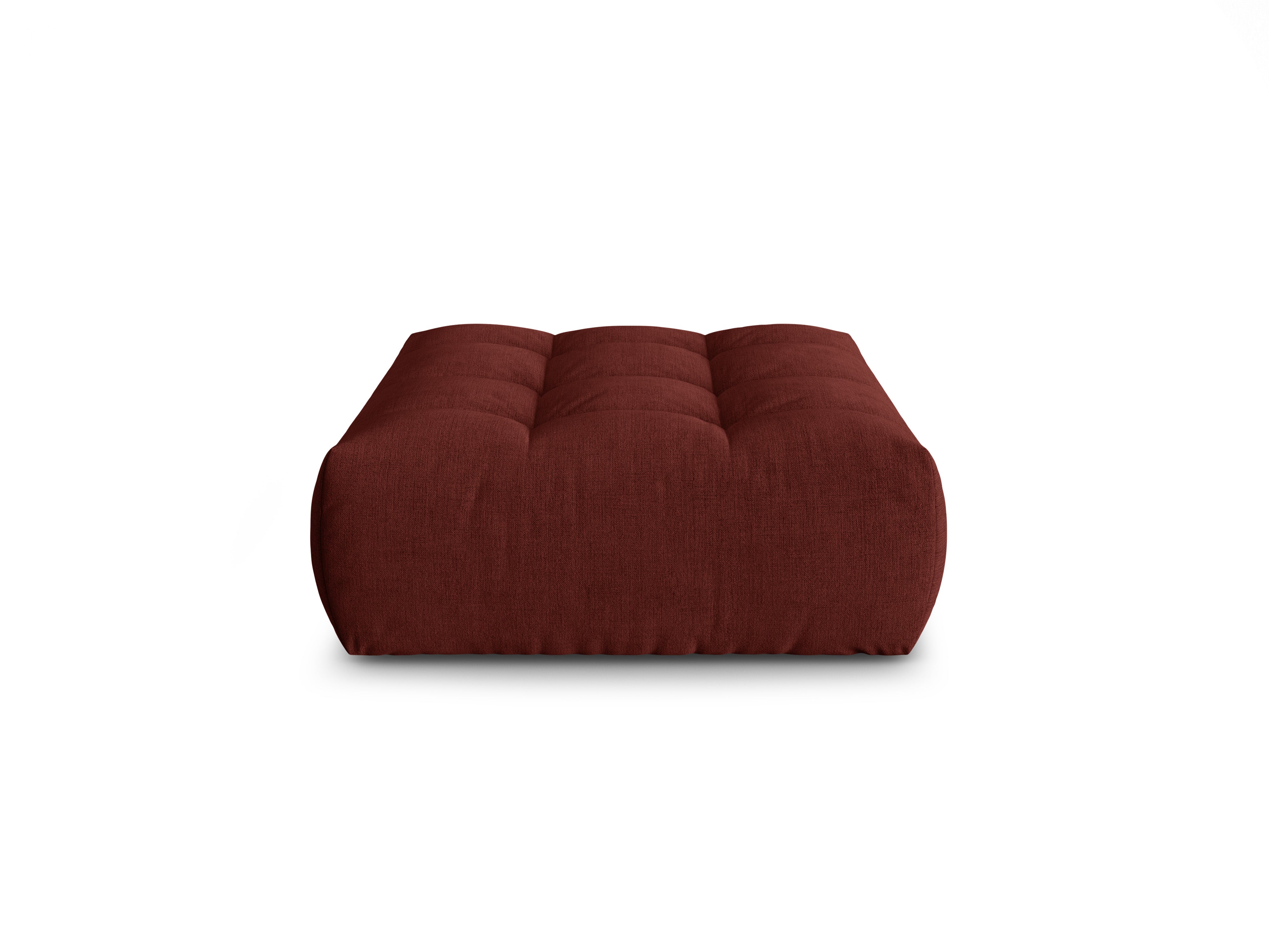 BLOOM pouf red chenille