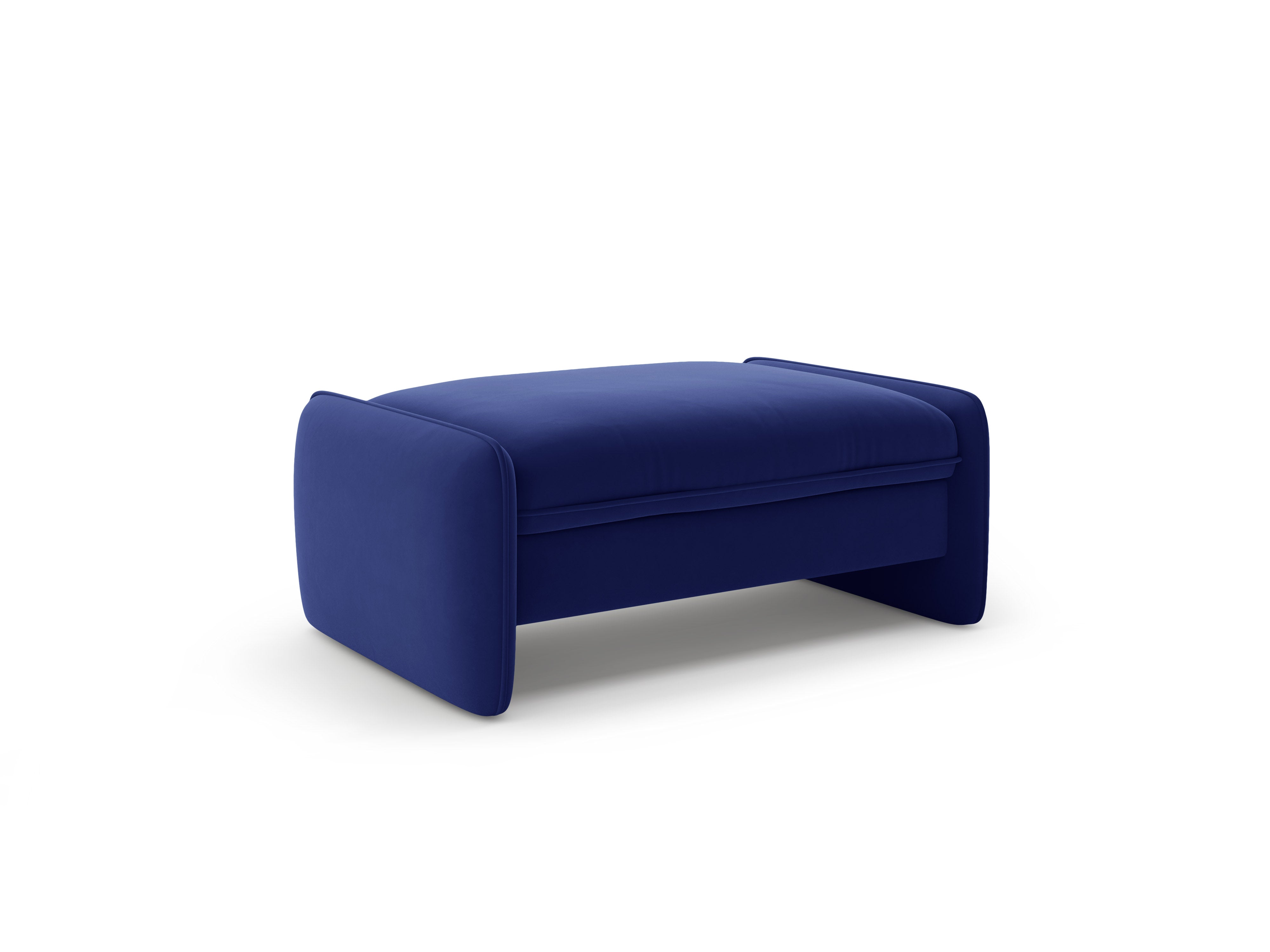 Samtpouf GEORGIA in Kobaltblau