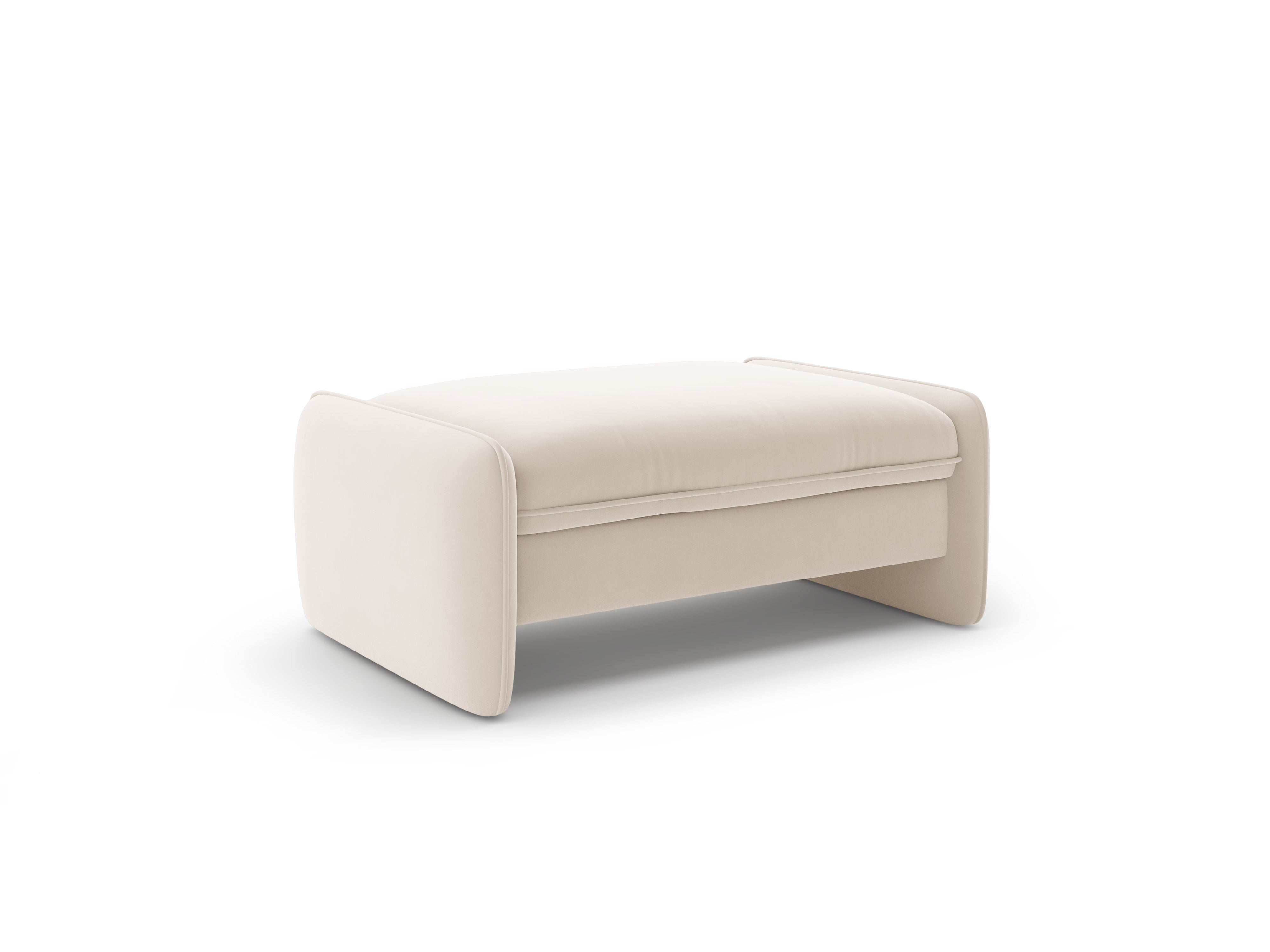 Samtpouf GEORGIA in Hellbeige