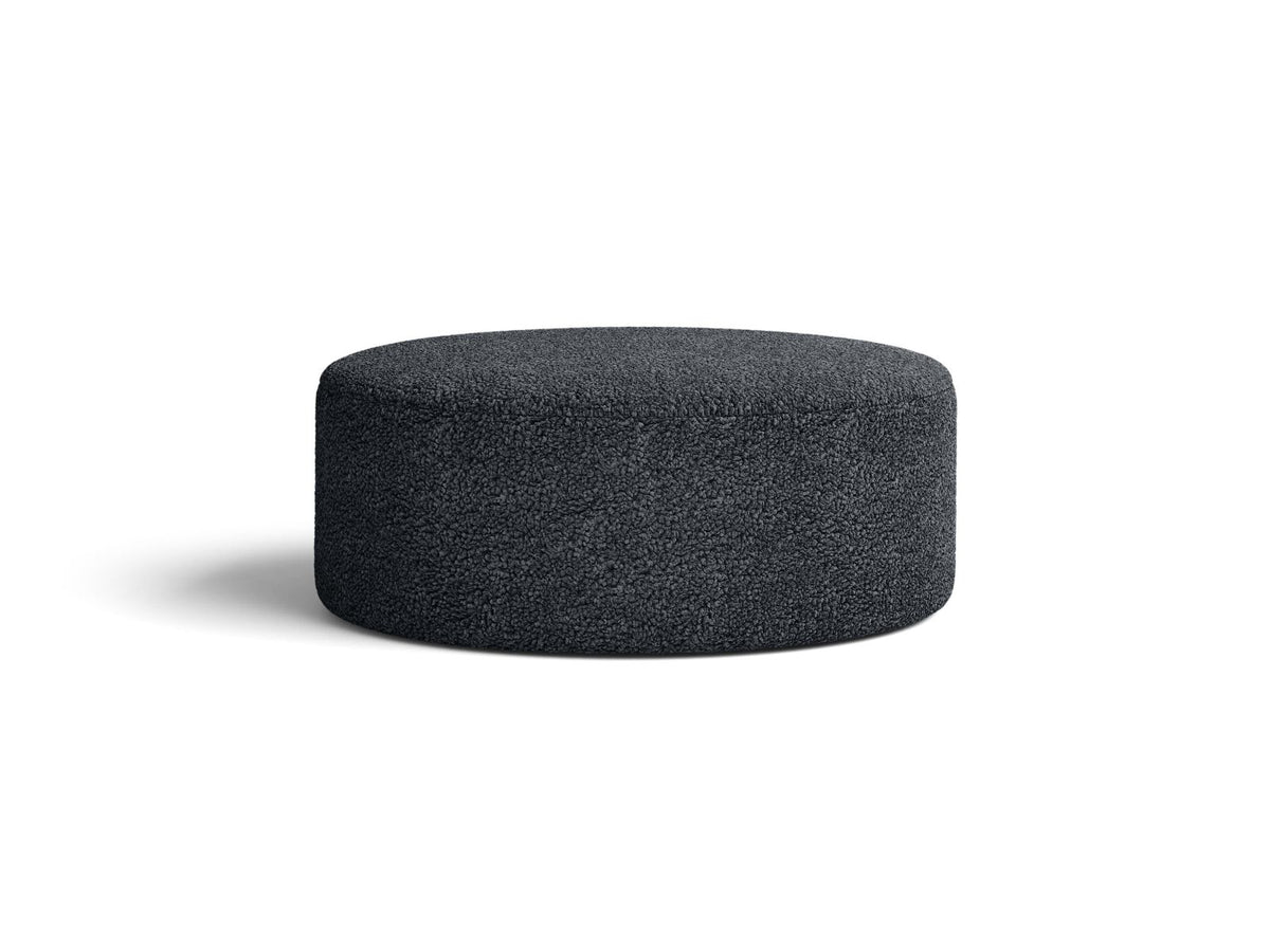 Puf DIA ciemnoszary puszysty boucle – ujęcie 2