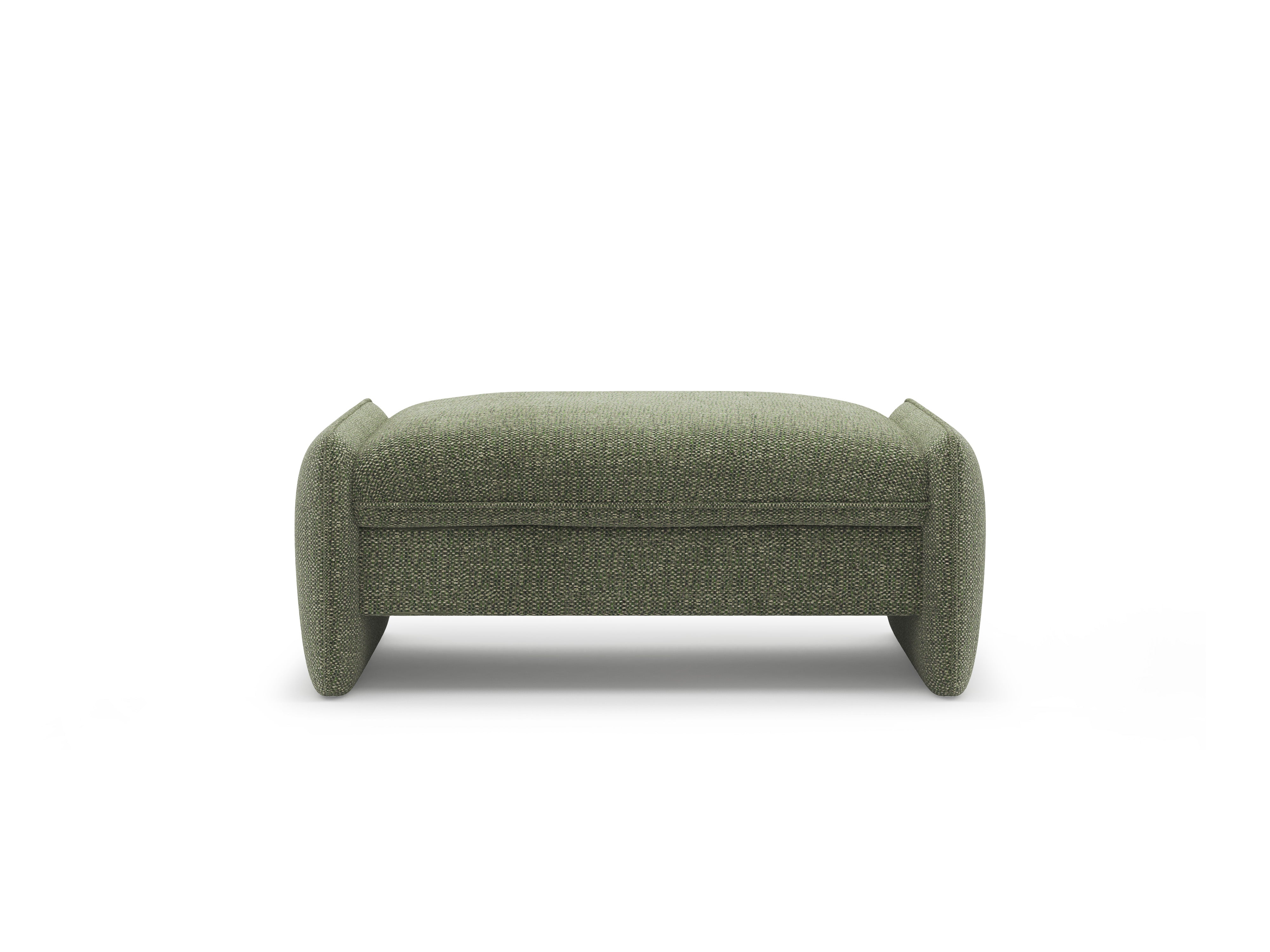Puff GEORGIA in grünem Chenille