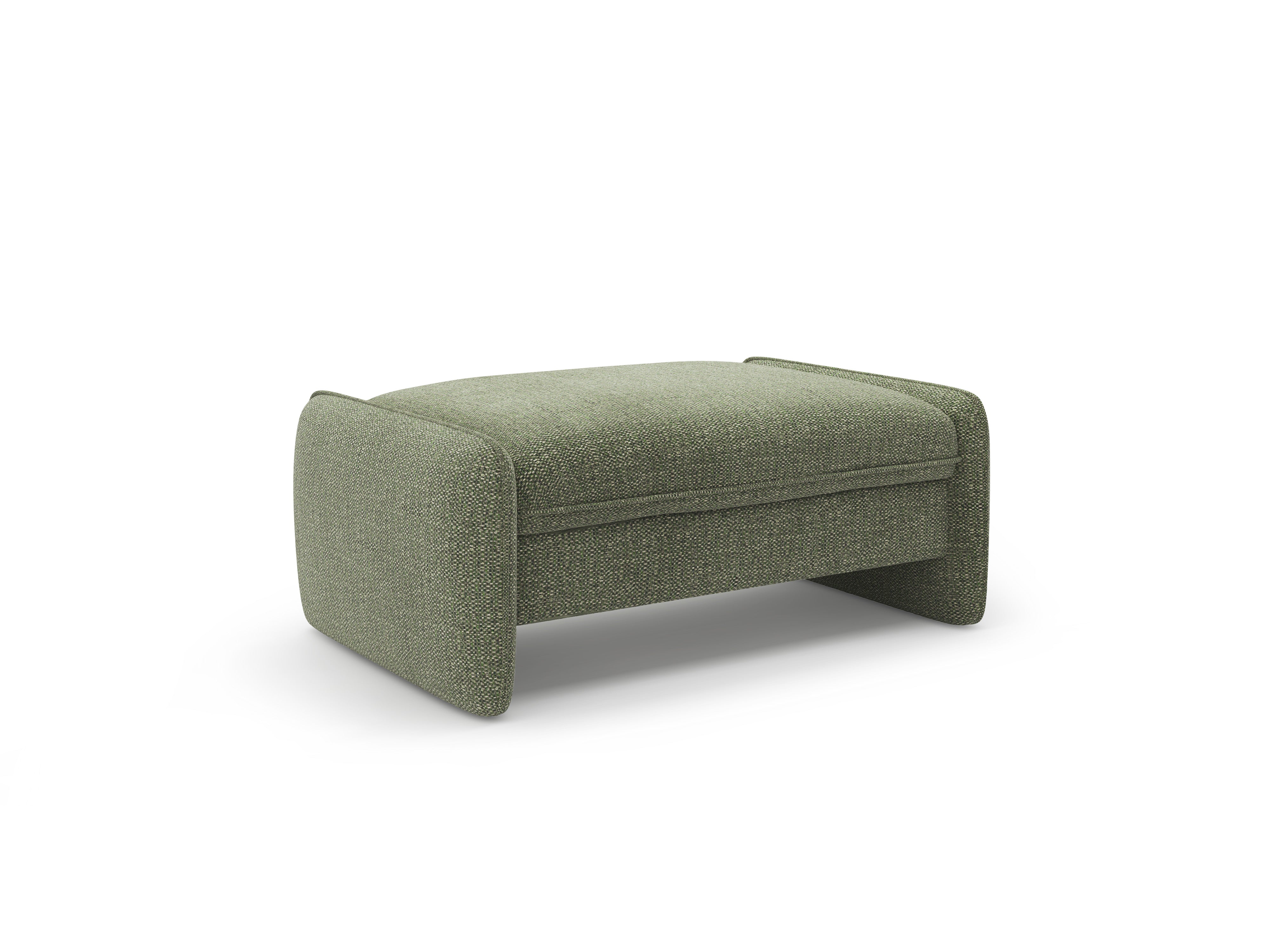Puff GEORGIA in grünem Chenille