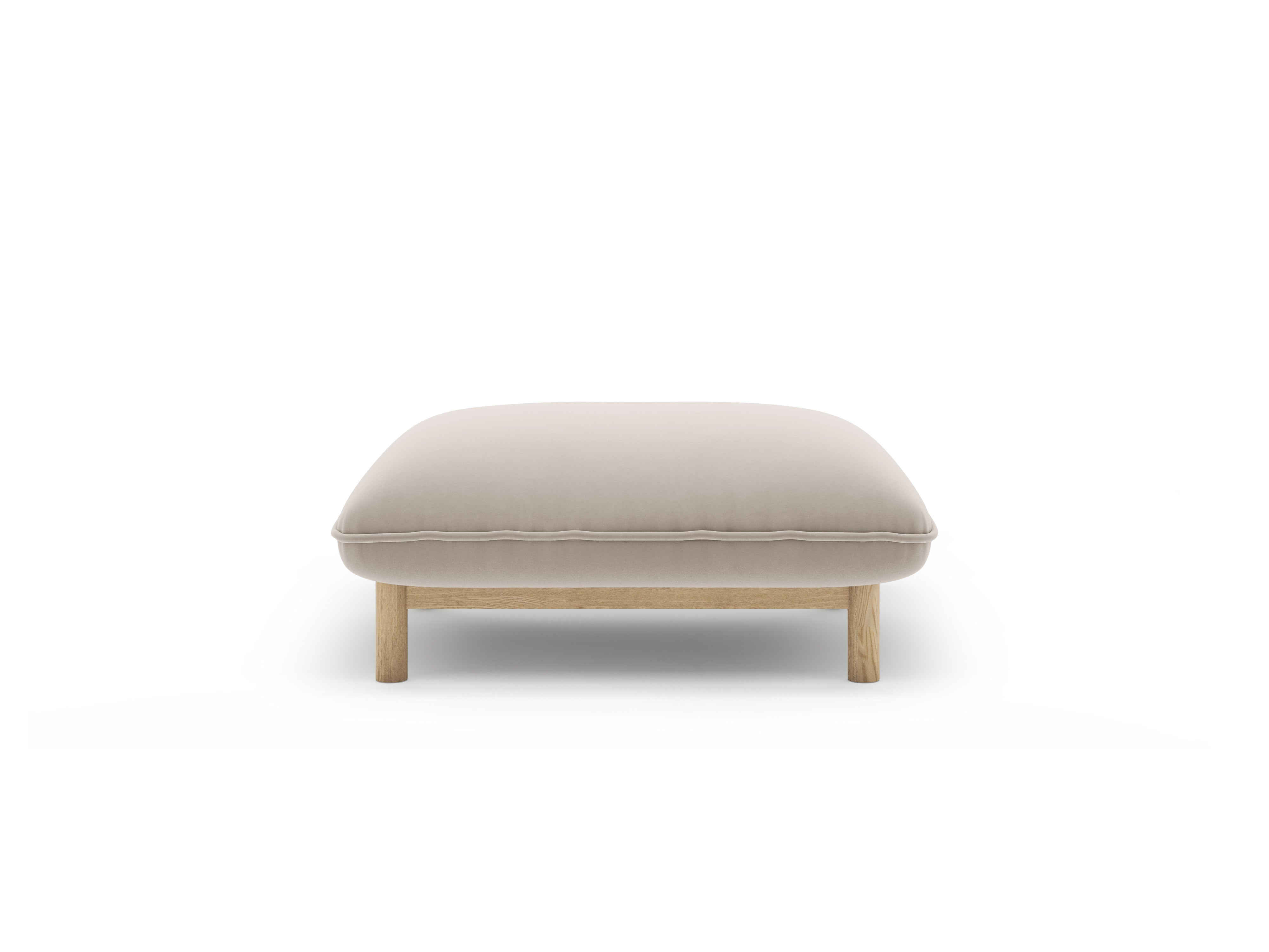 Samt Pouf ADA hellbeige