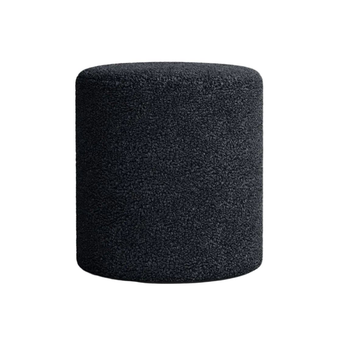 Puf DIA ciemnoszary puszysty boucle – Micadoni