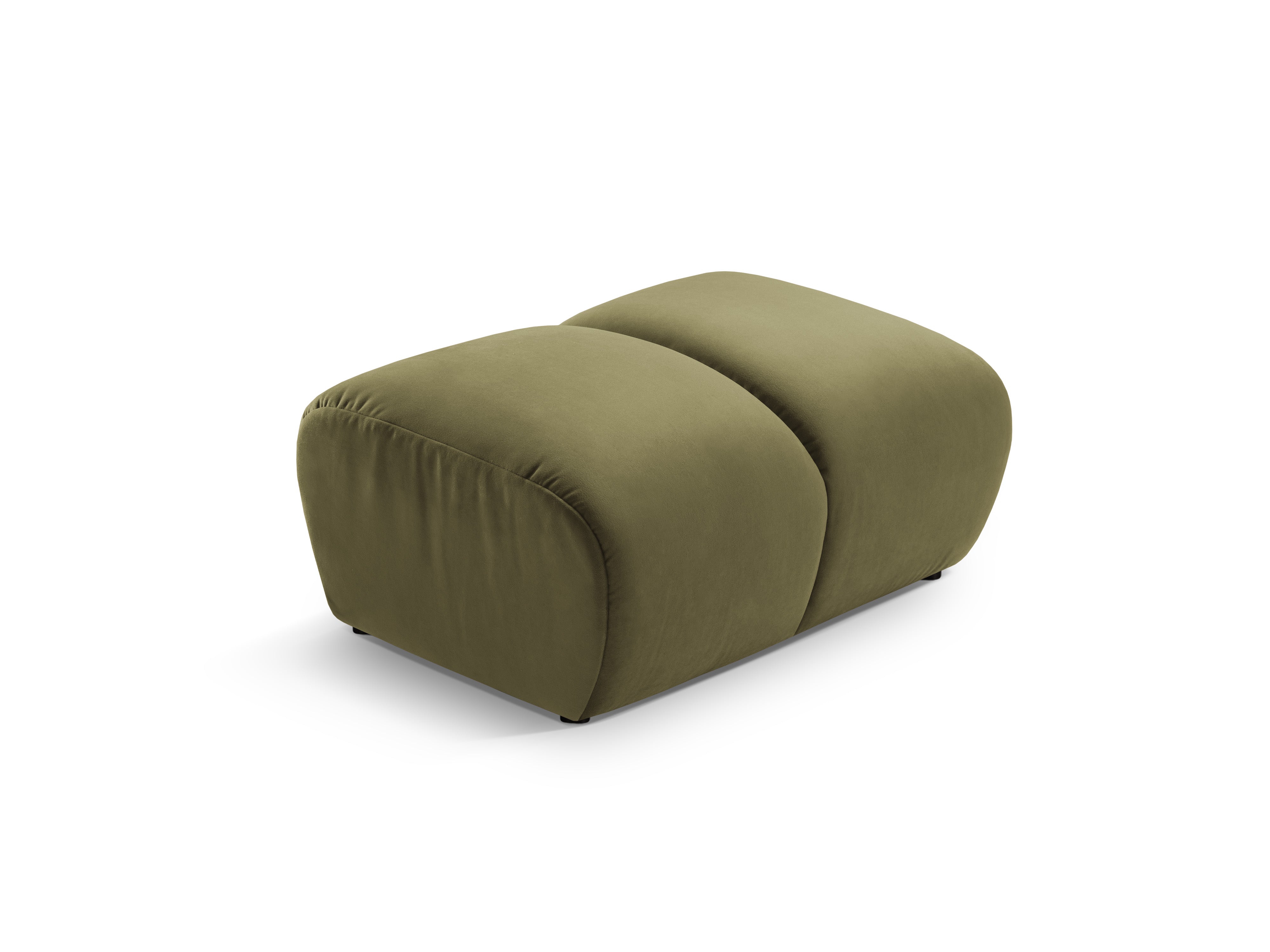 Velvet Pouf DIANA Green