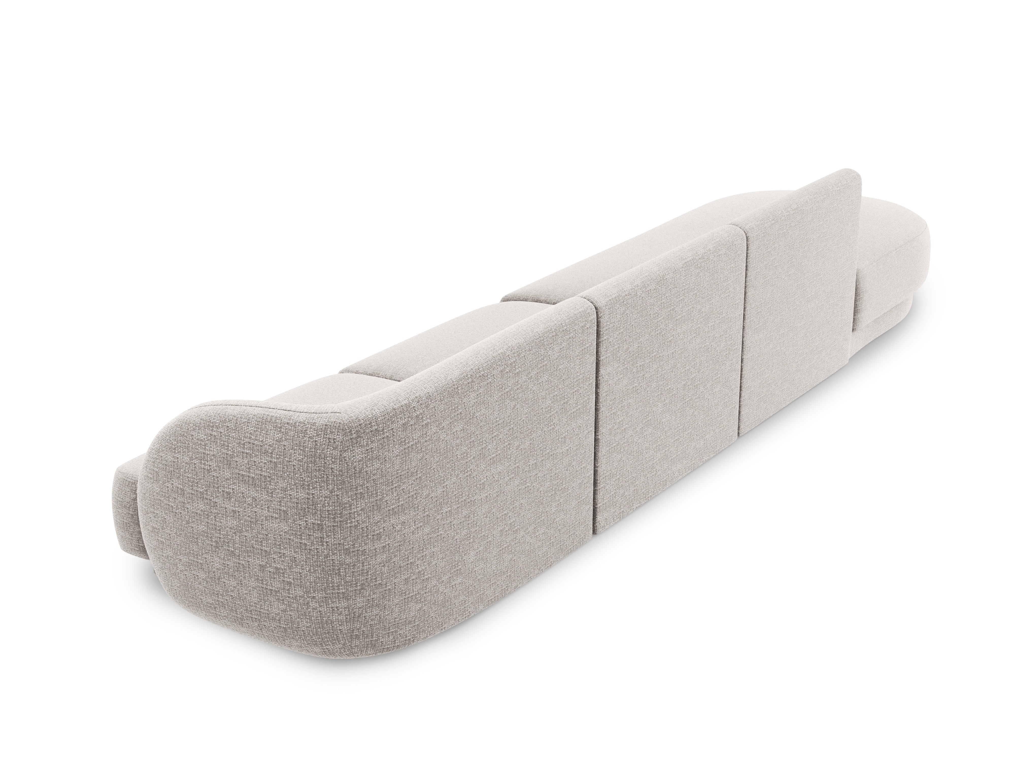 Sofa offene linke 4-sitzige offene MILEY grau Chenille
