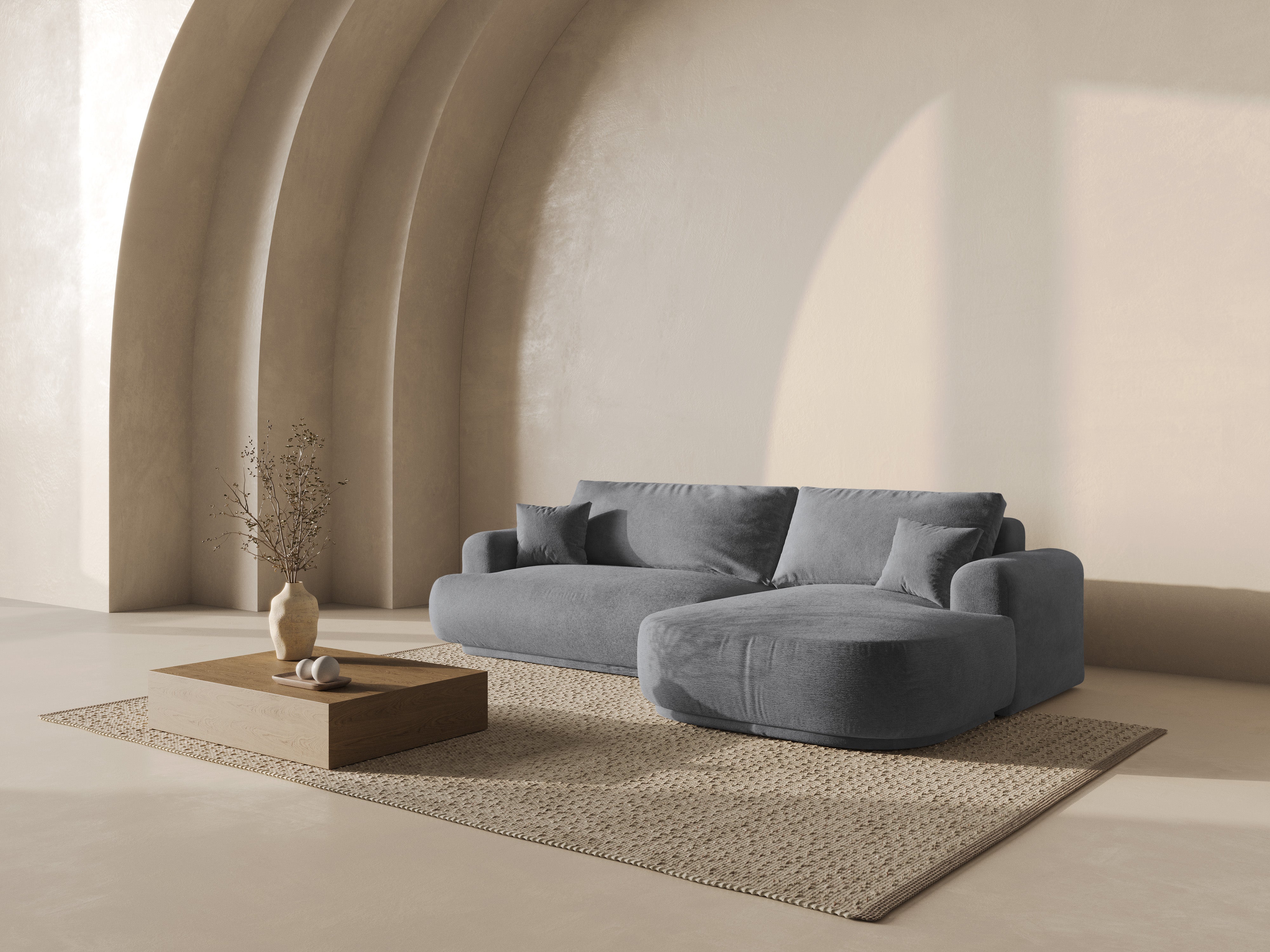 Rechts -Ecke mit Ella Grey Schlaffunktion