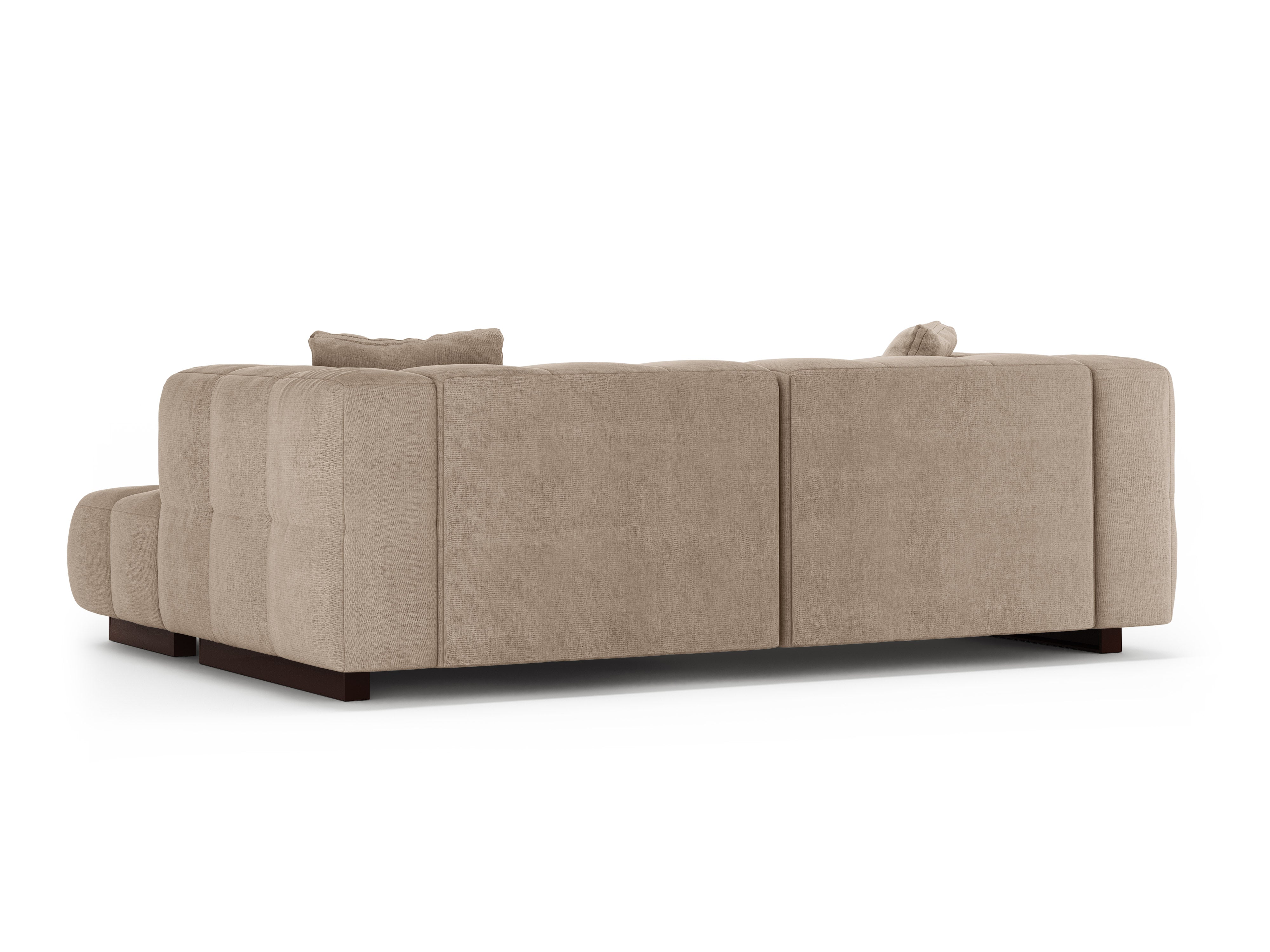 Right-facing corner sofa bed PUMA sand