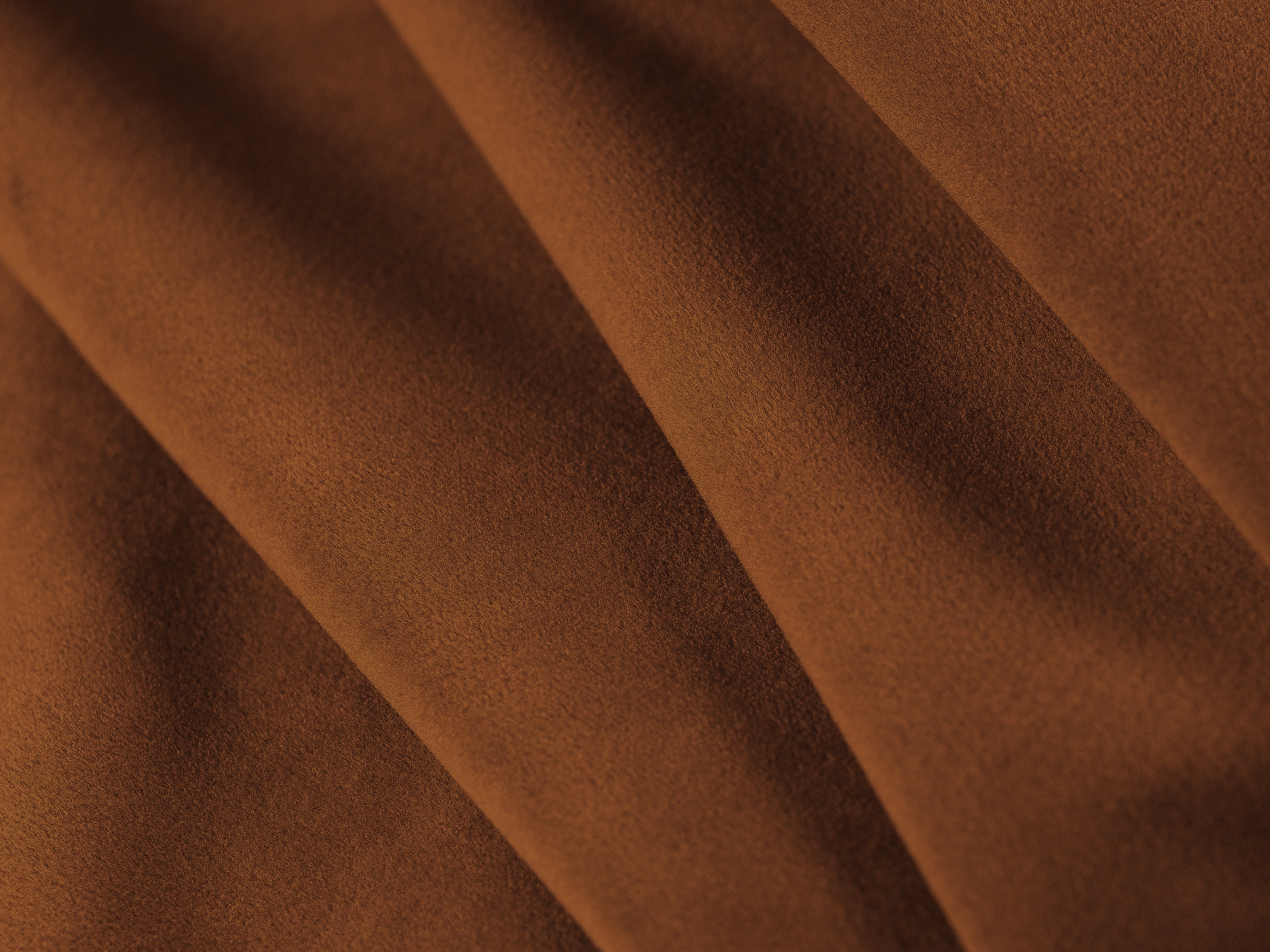 Brown velvet right-facing corner sofa for 4 people with sleeping function GLORIA