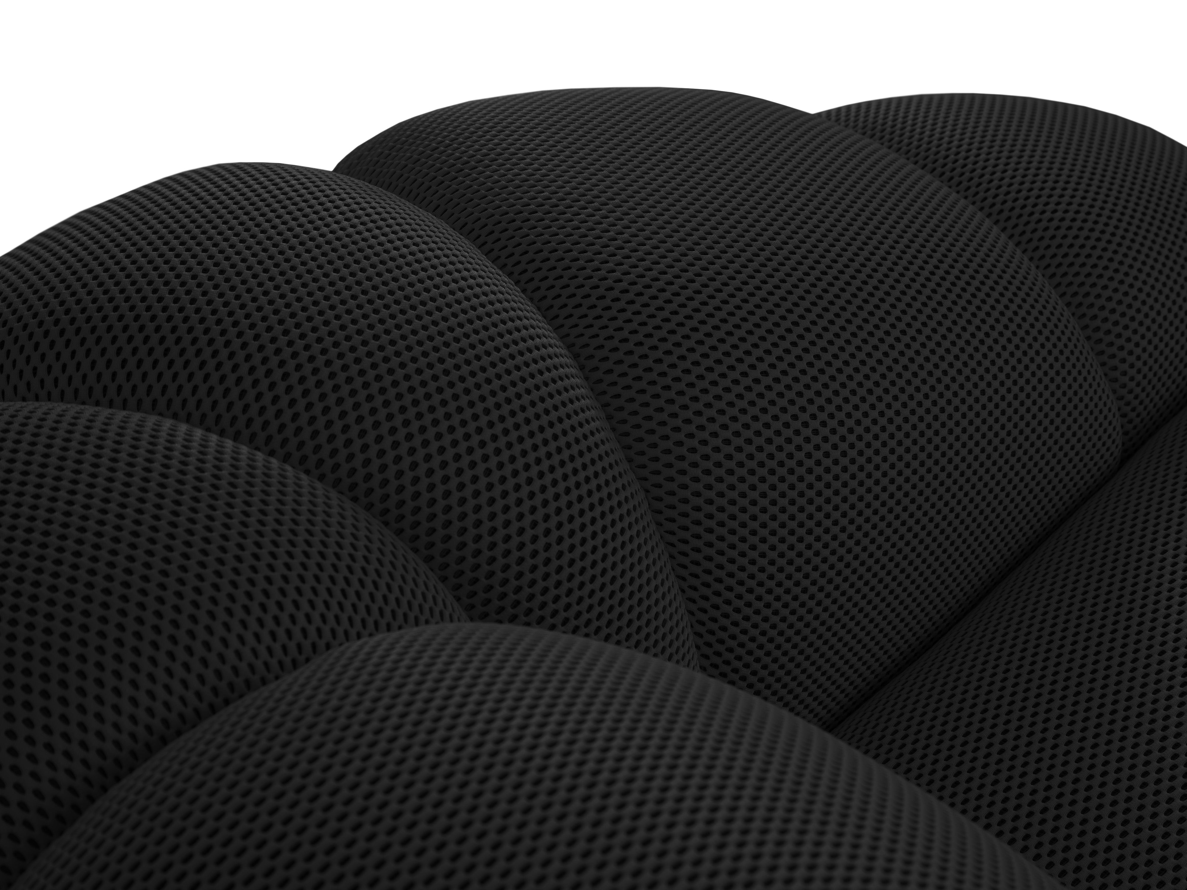 Right-facing 4-seater corner sofa DIANA black