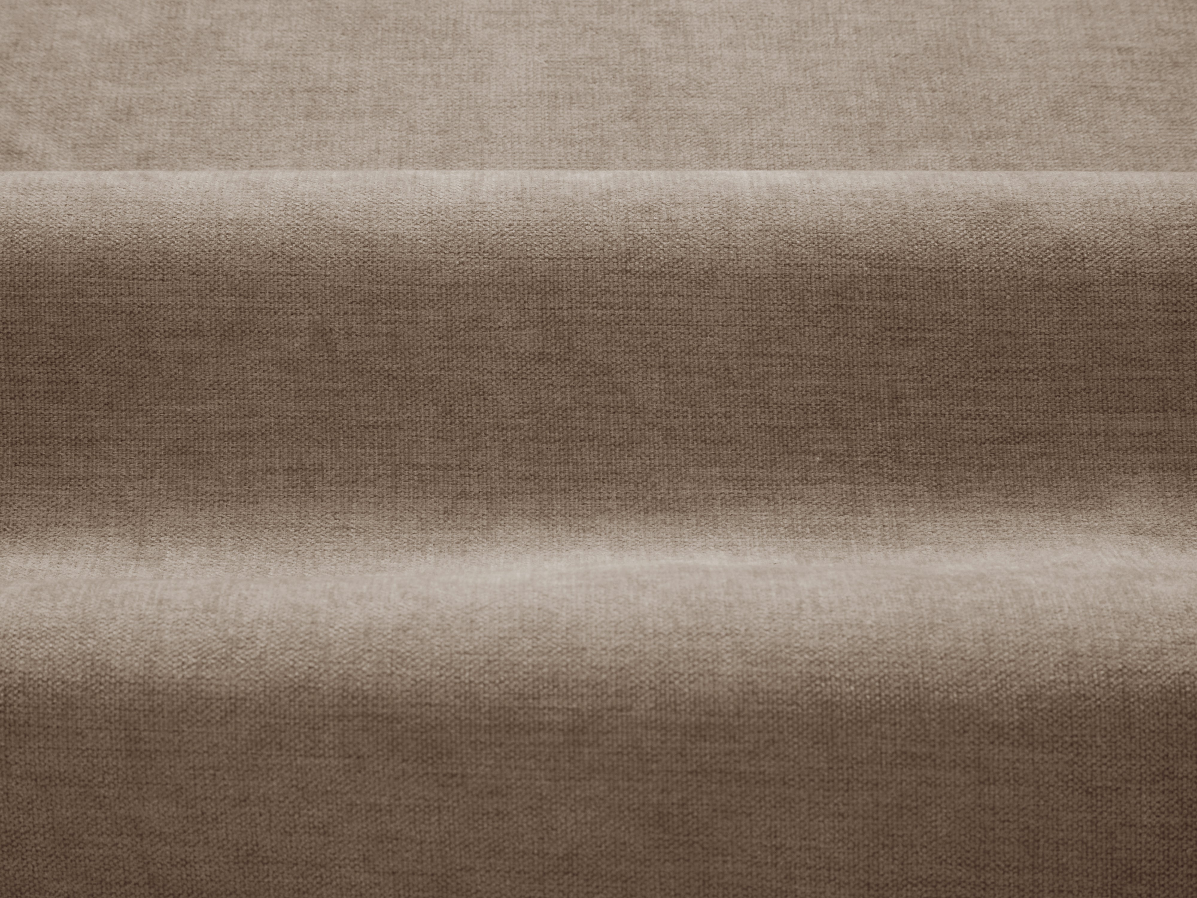 Rechtsseitige Eckcouch ADA sandfarbener Chenille