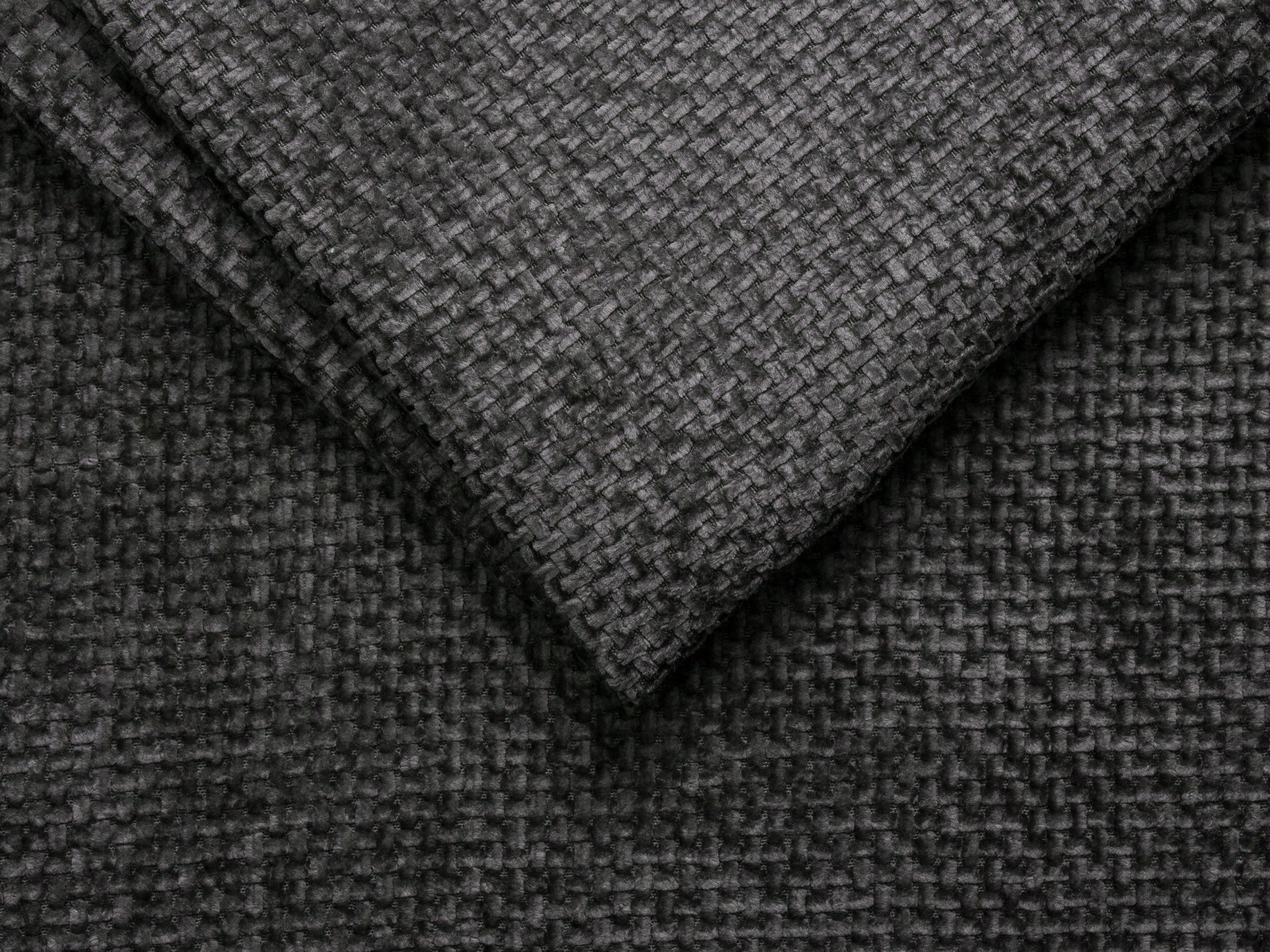 Right-facing 3-seater Corner Sofa LUPINE gray chenille