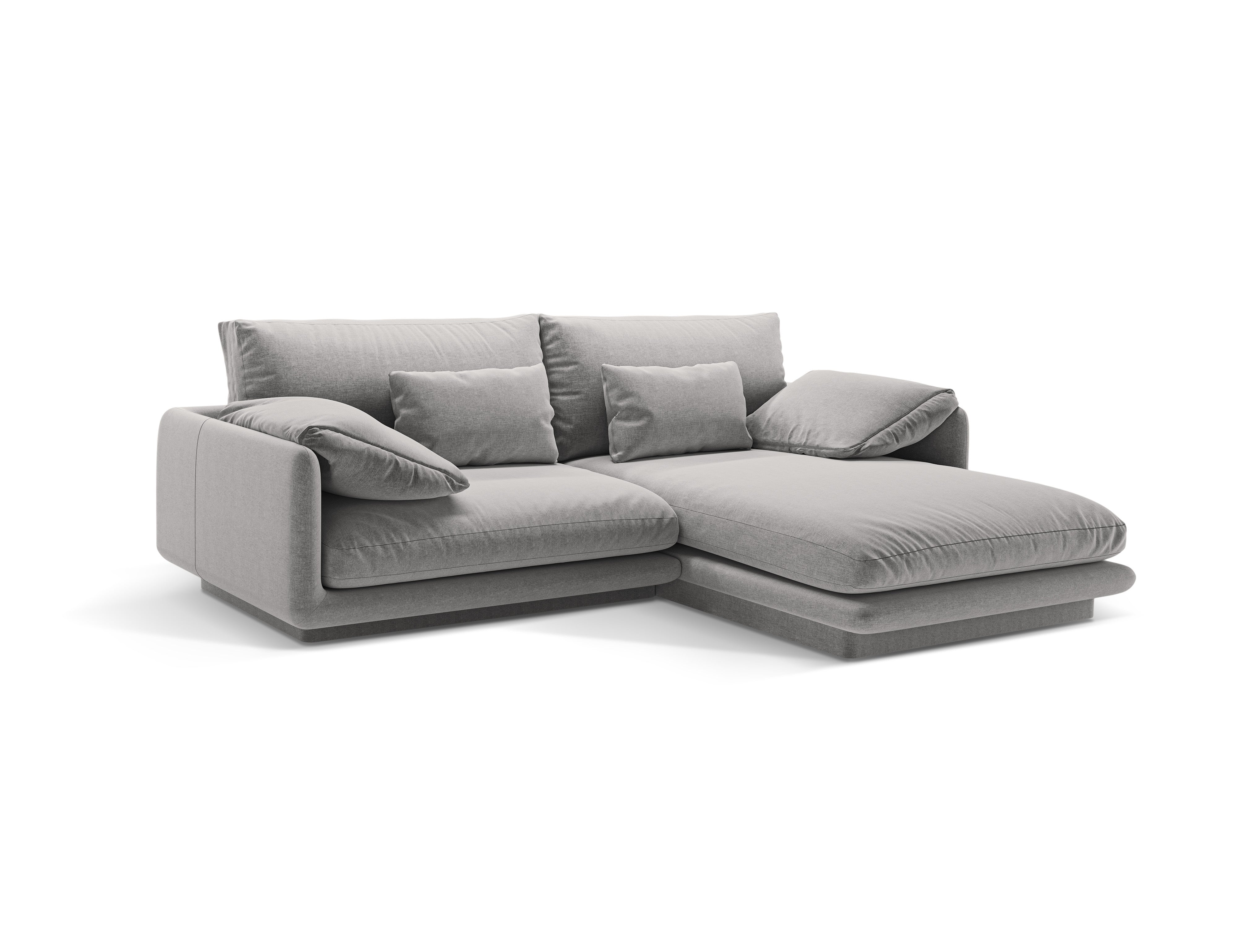 Right-sided corner 3-person Torino light gray
