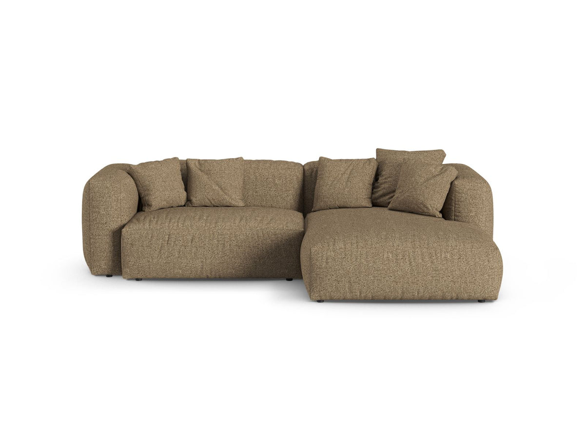 Narożnik prawostronny 2-osobowy XL MARTINA cappuccino boucle – Micadoni
