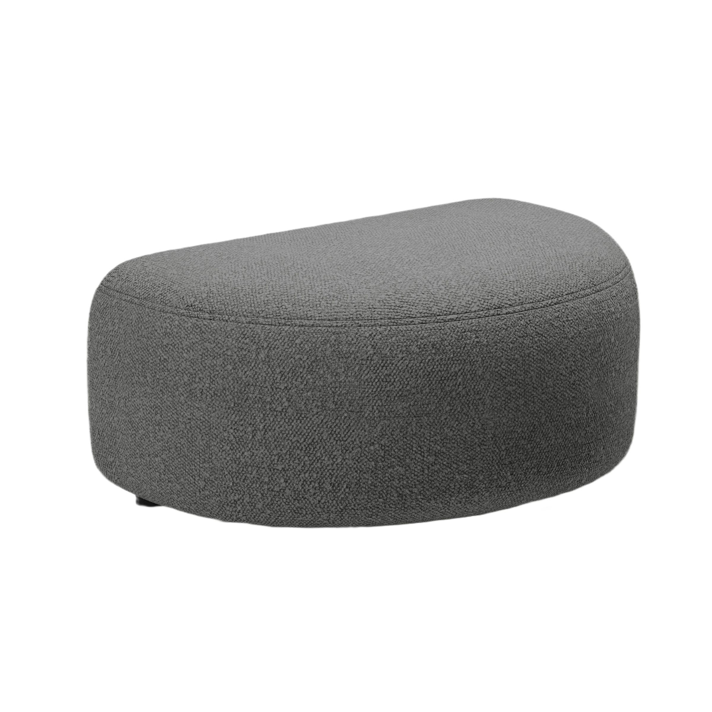Pouf KATE dunkelgrau Boucle