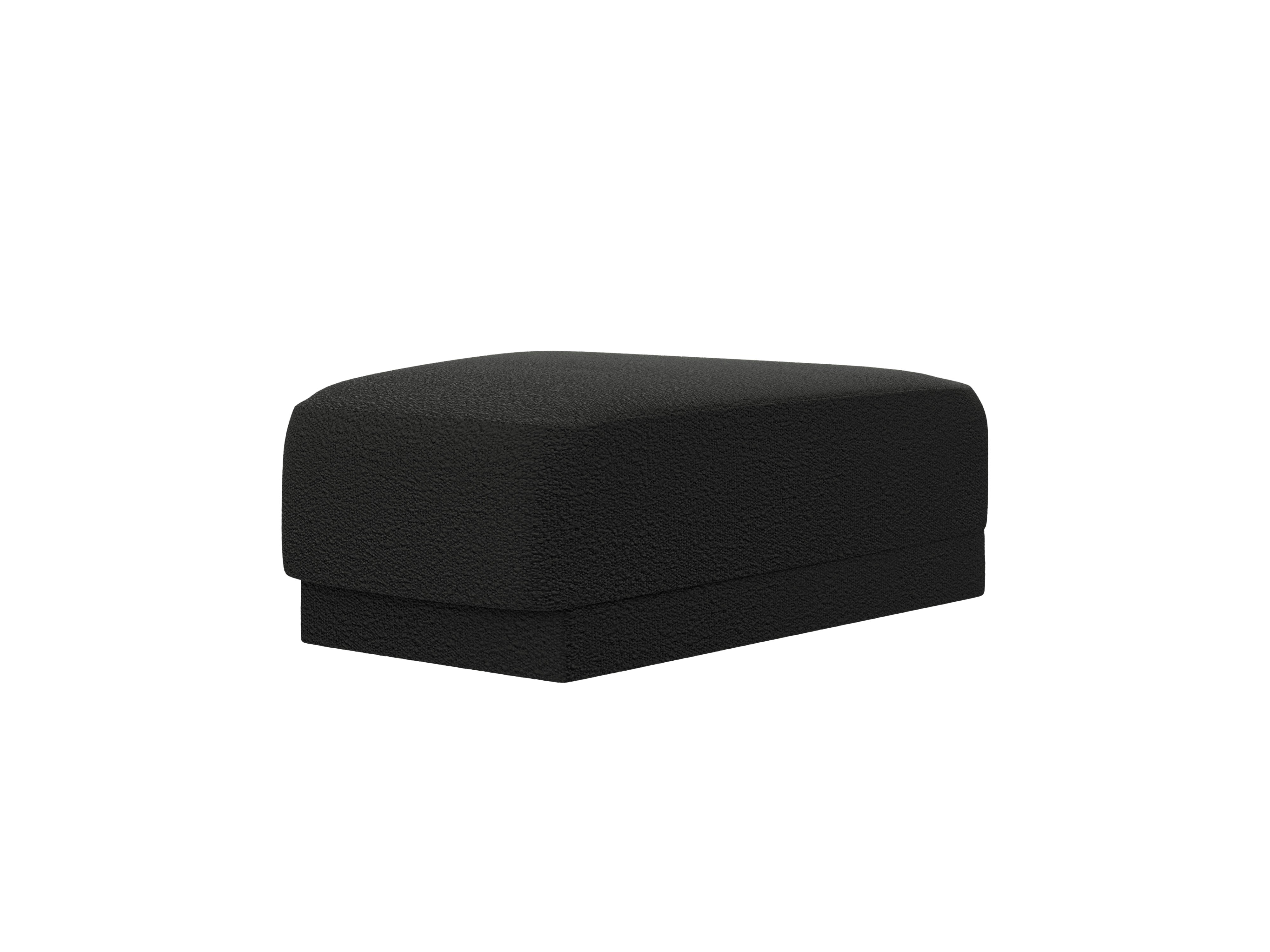 Pouf / Modul MILEY schwarzes Boucle
