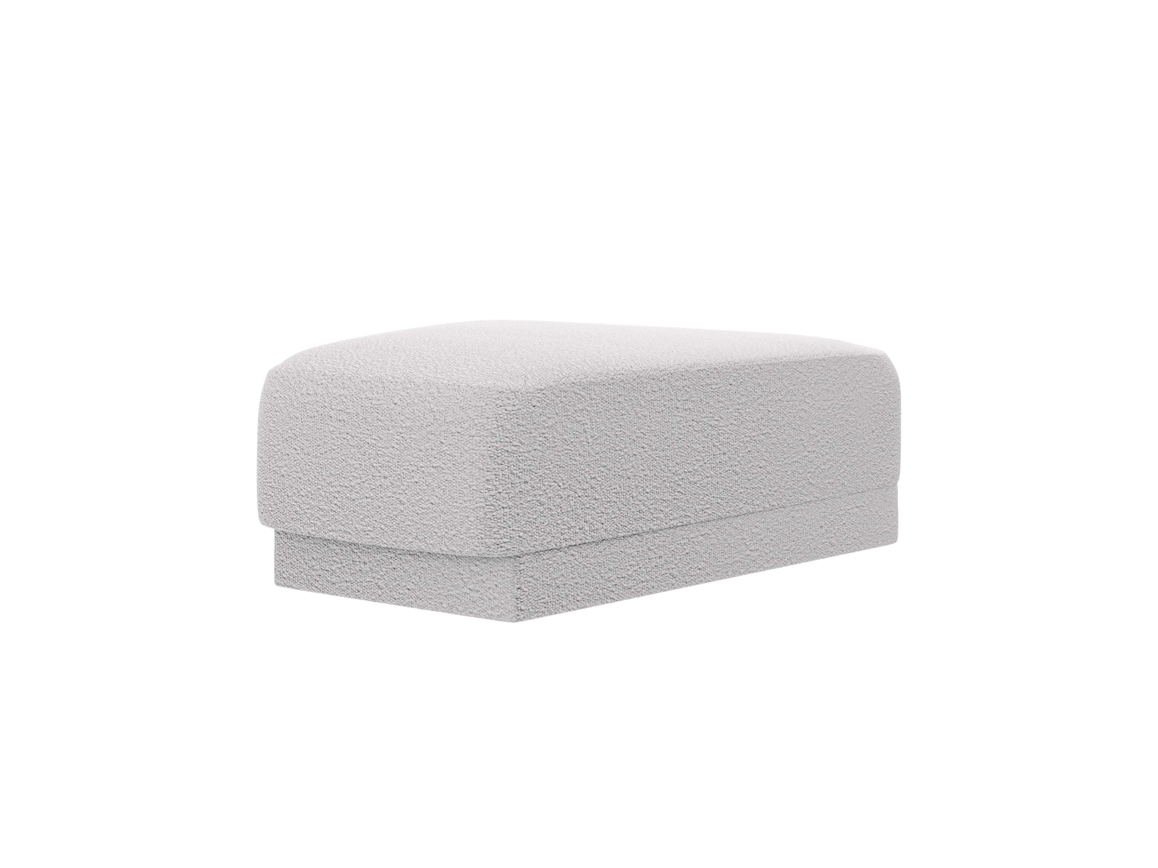 Pouf / Modul MILEY hellgrau Boucle