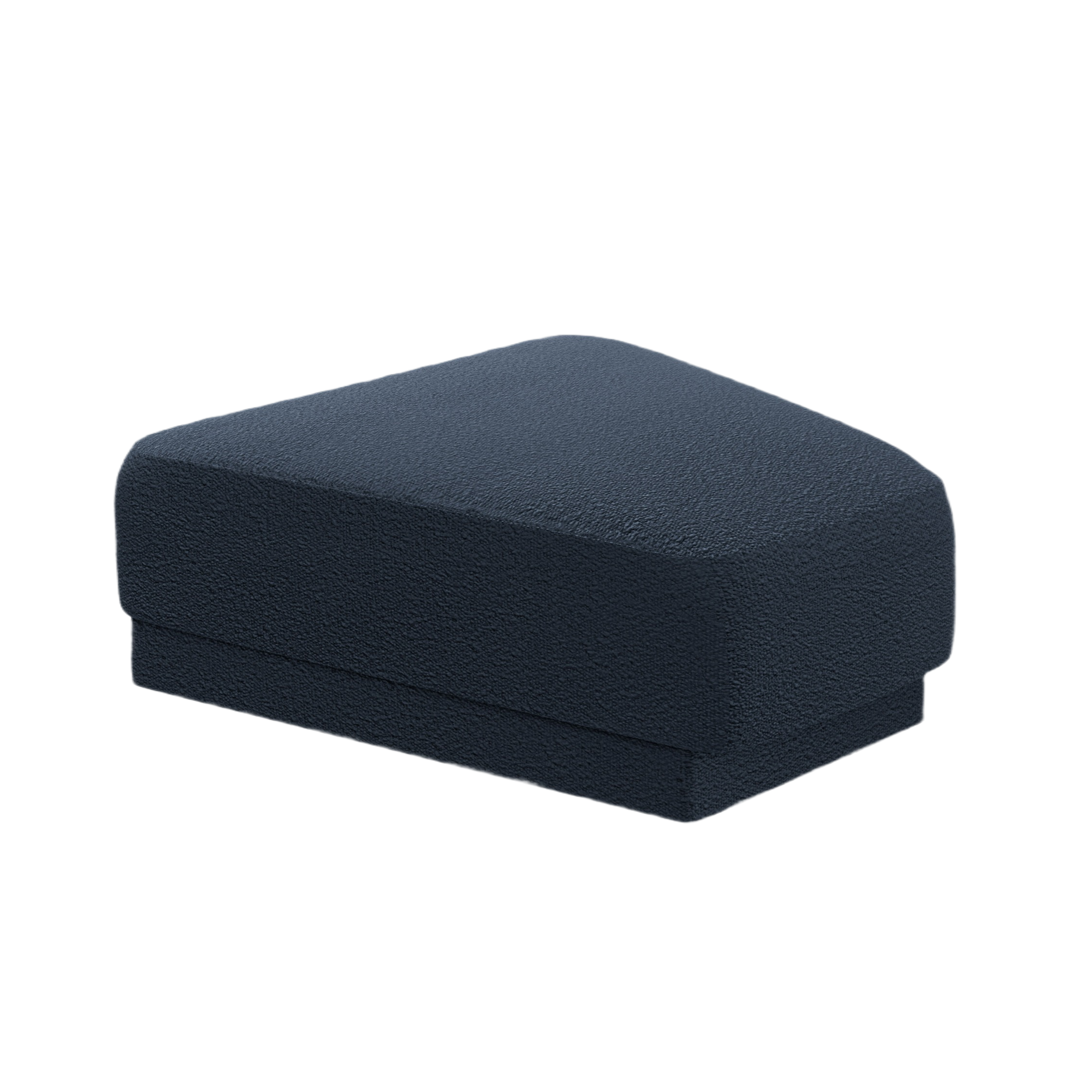 Pouf / Modul MILEY dunkelblau Boucle